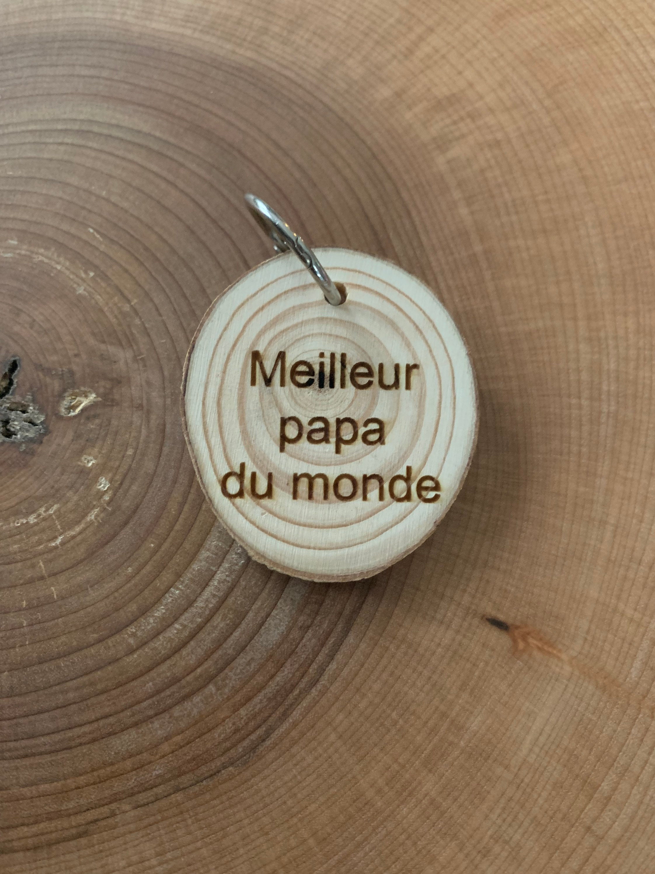 Wooden keychain