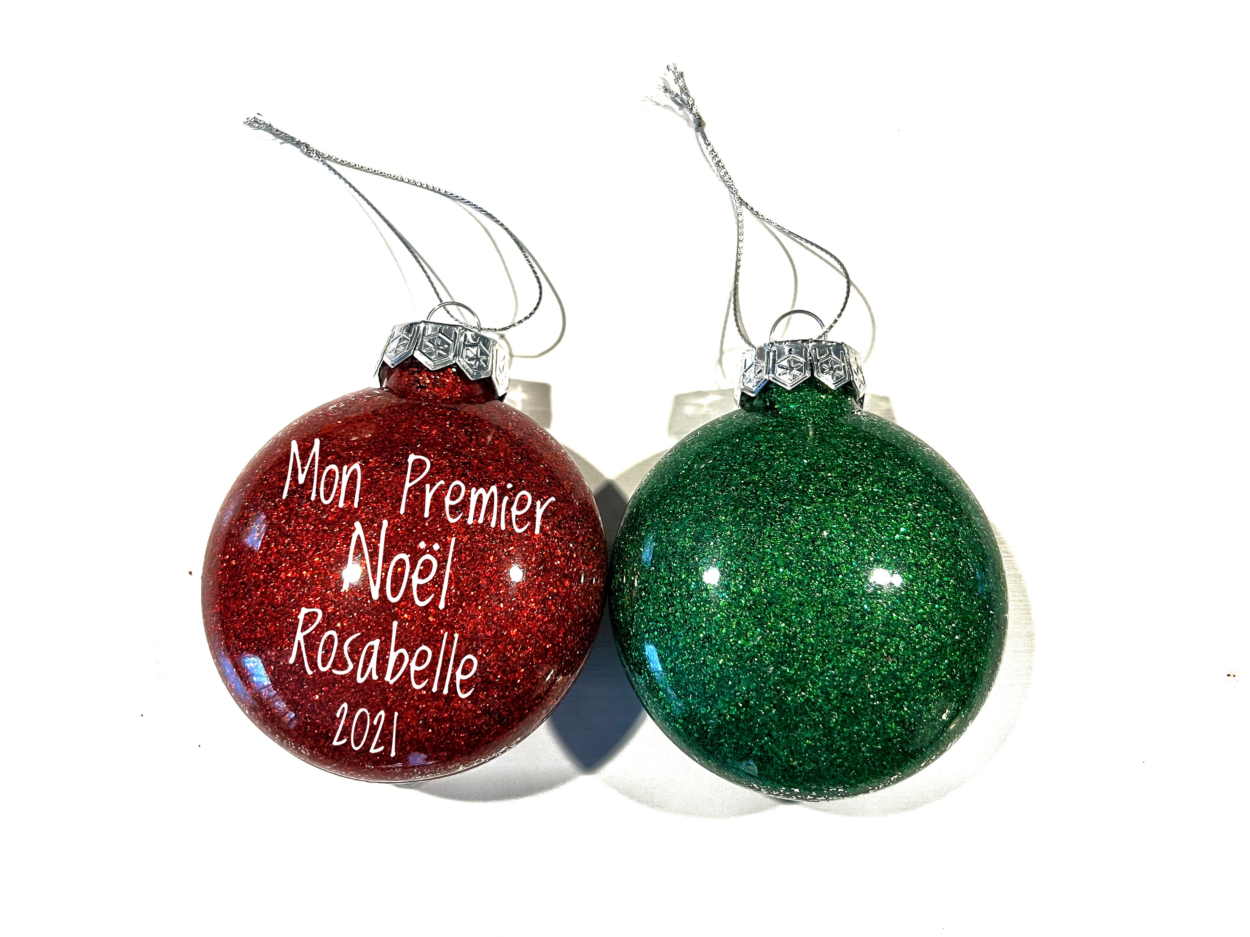 Boules de Noël personnalisées