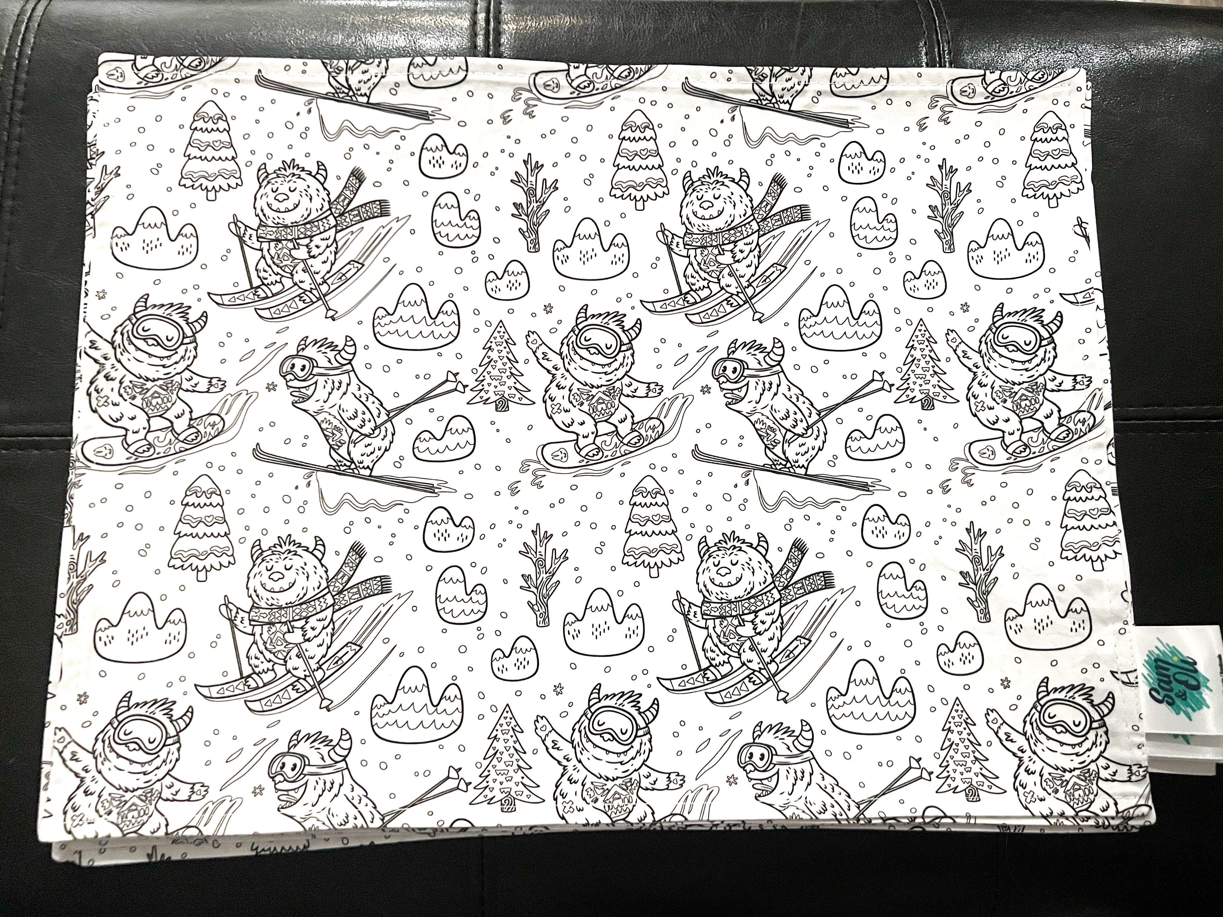 Napperons à colorier lavable