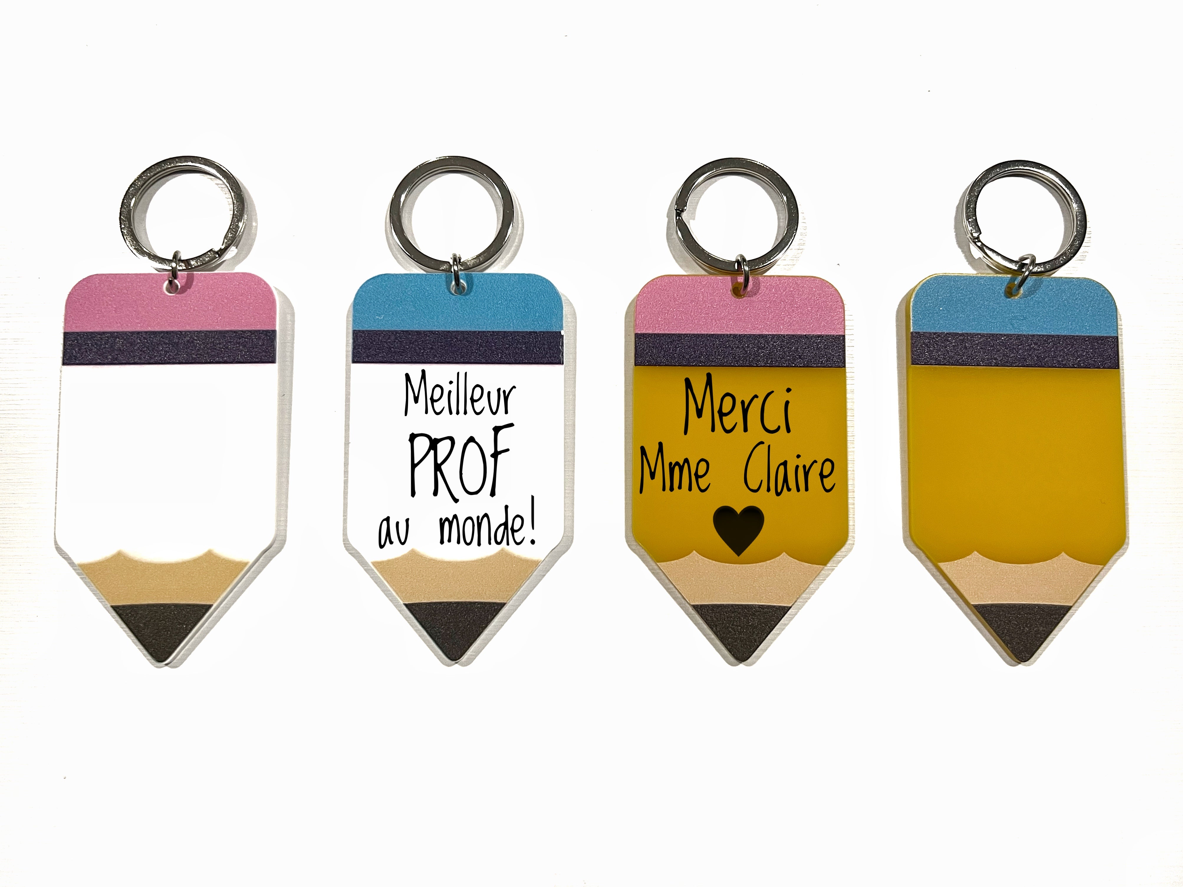 Pencil keychains