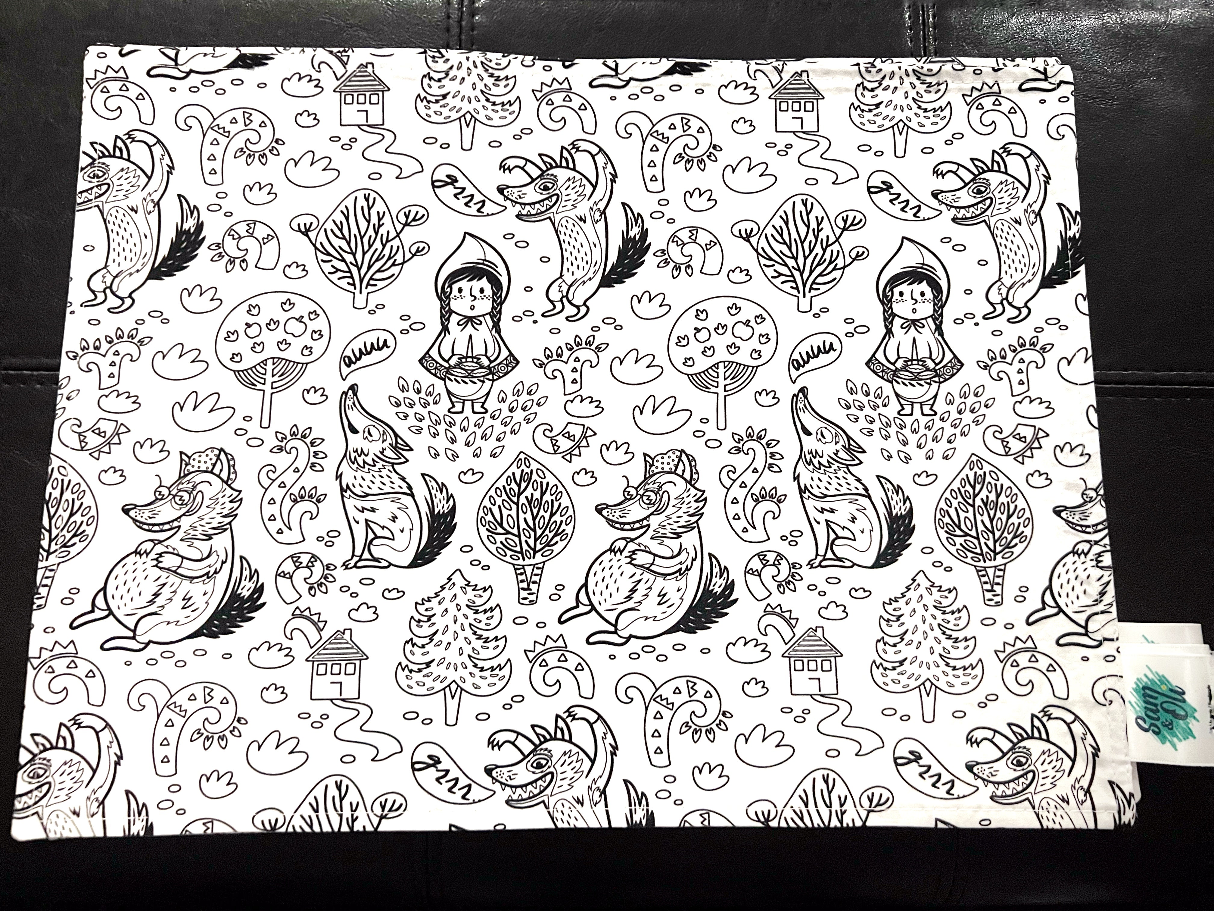 Napperons à colorier lavable