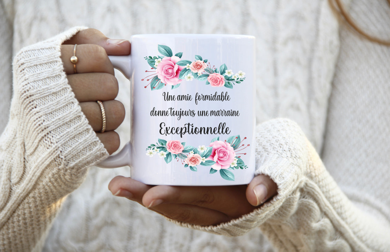 Bouteille / tasse marraine