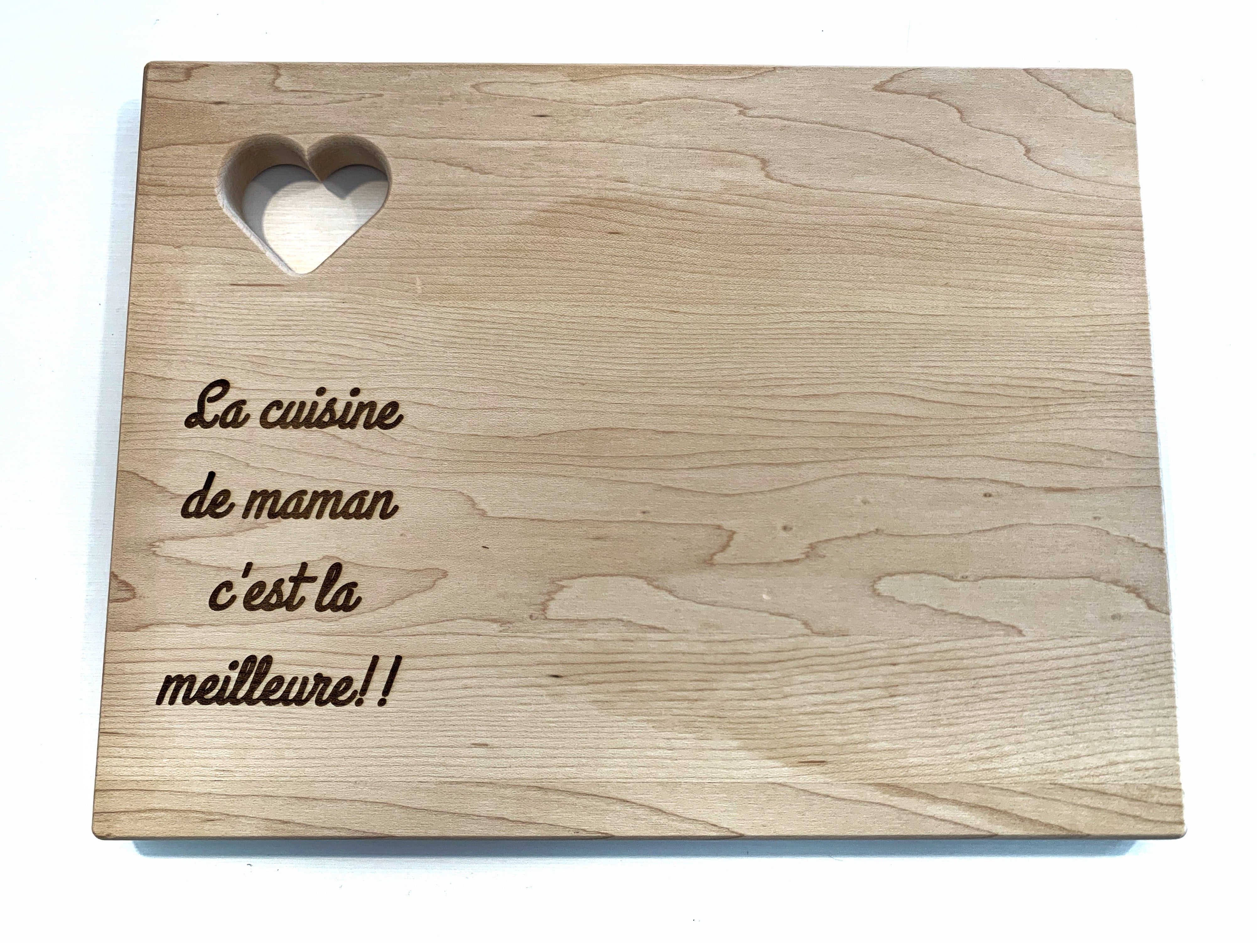Planche avec coeur