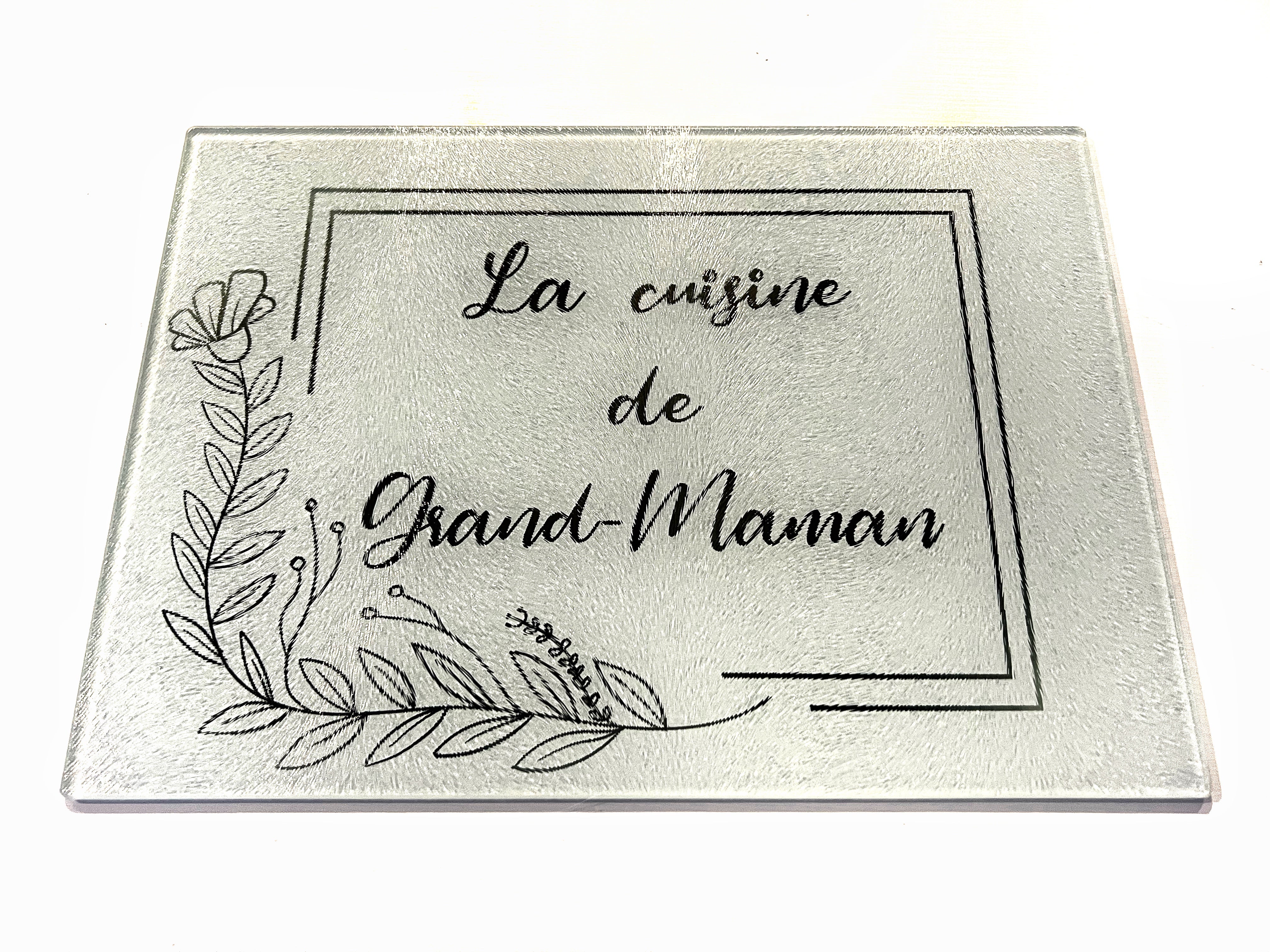 Planche à découper en vitre