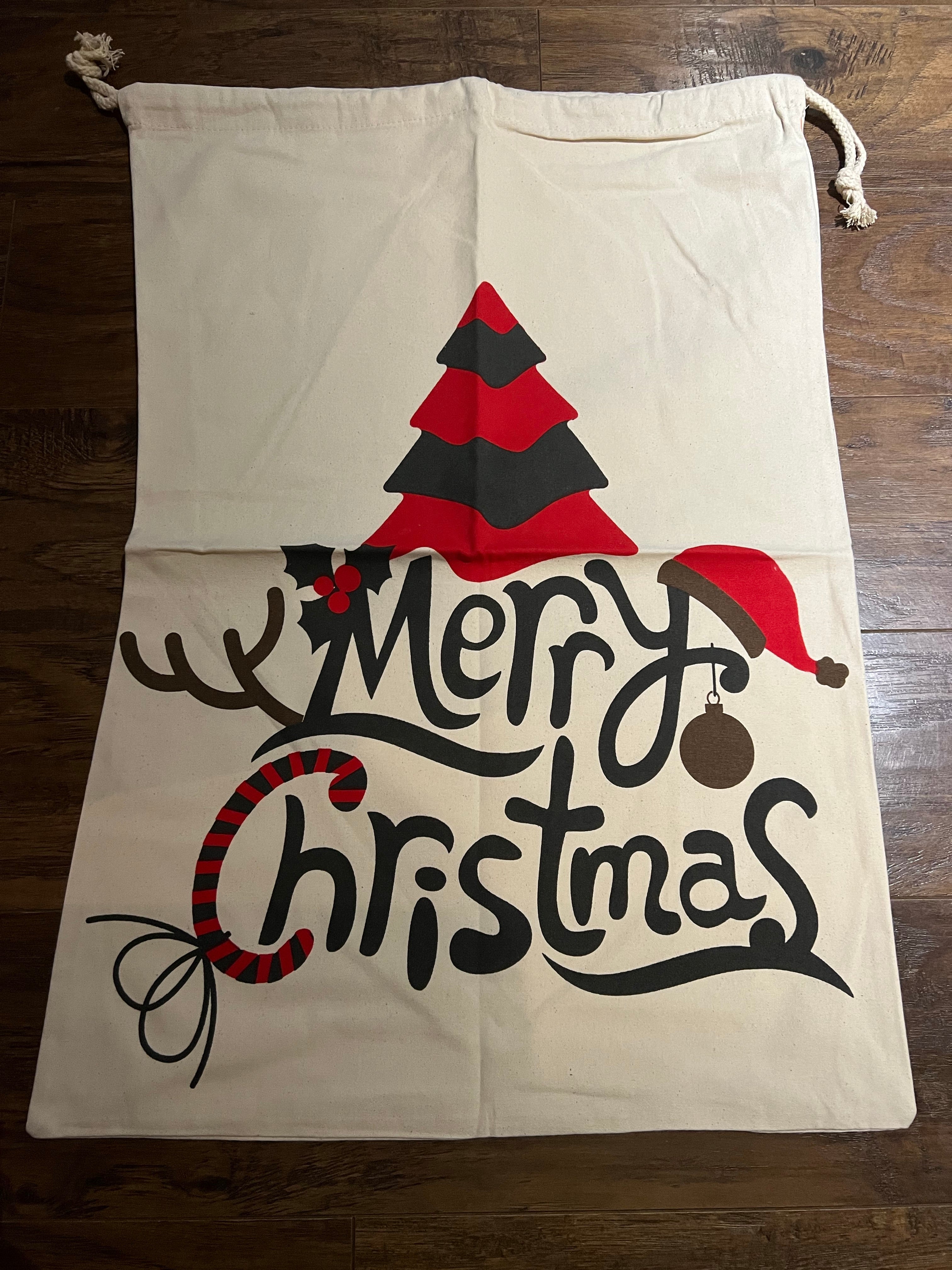 Sac de noël personnalisé