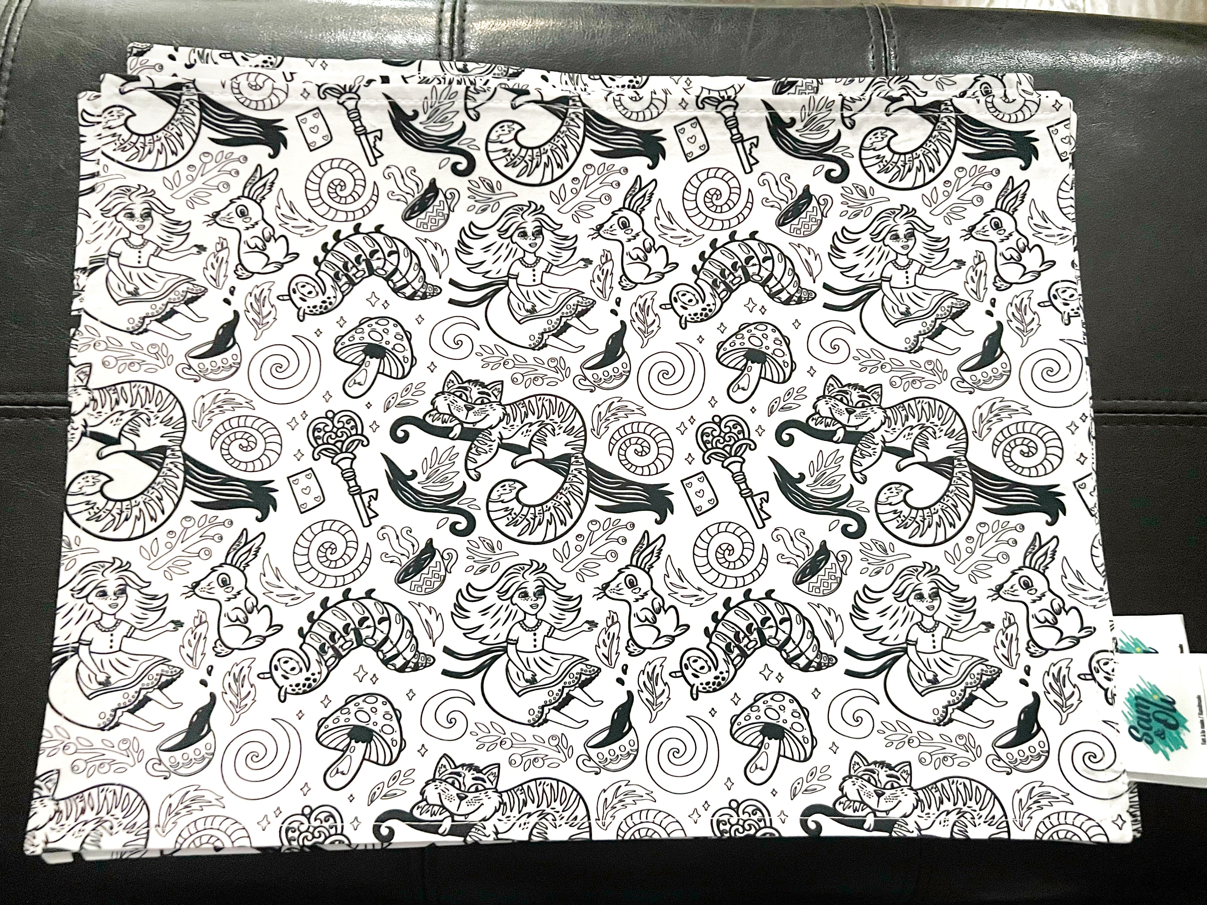 Napperons à colorier lavable