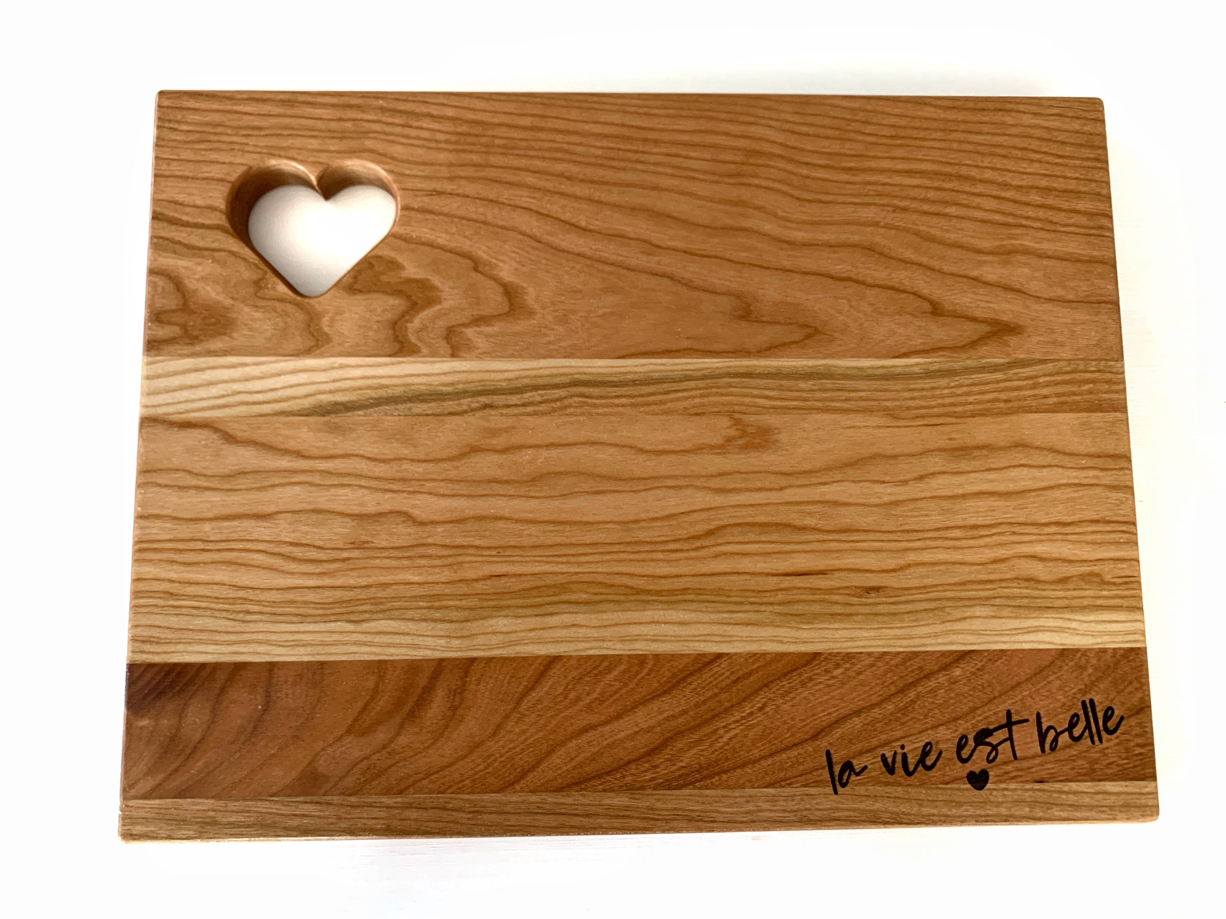 Board with heart