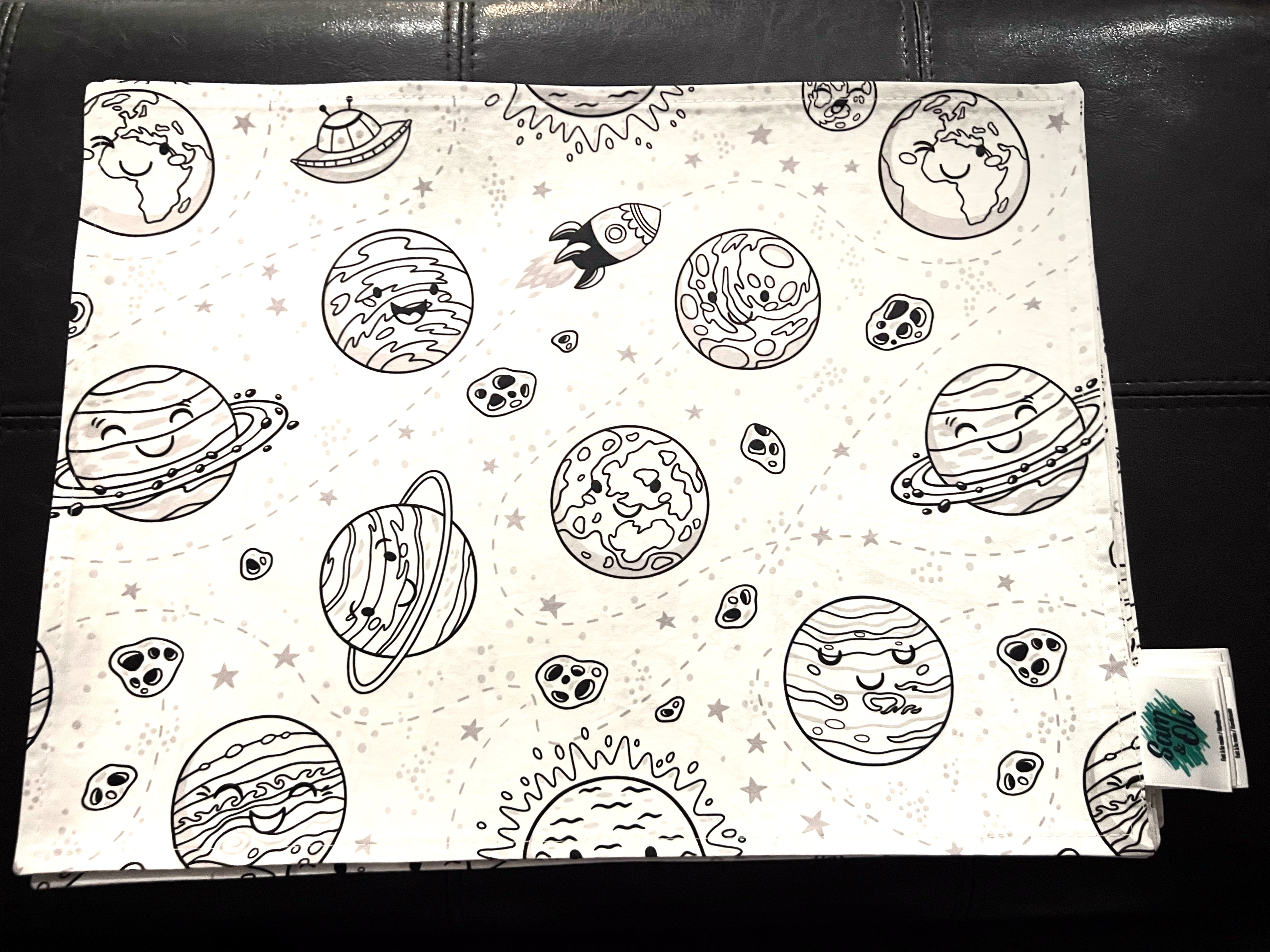 Napperons à colorier lavable