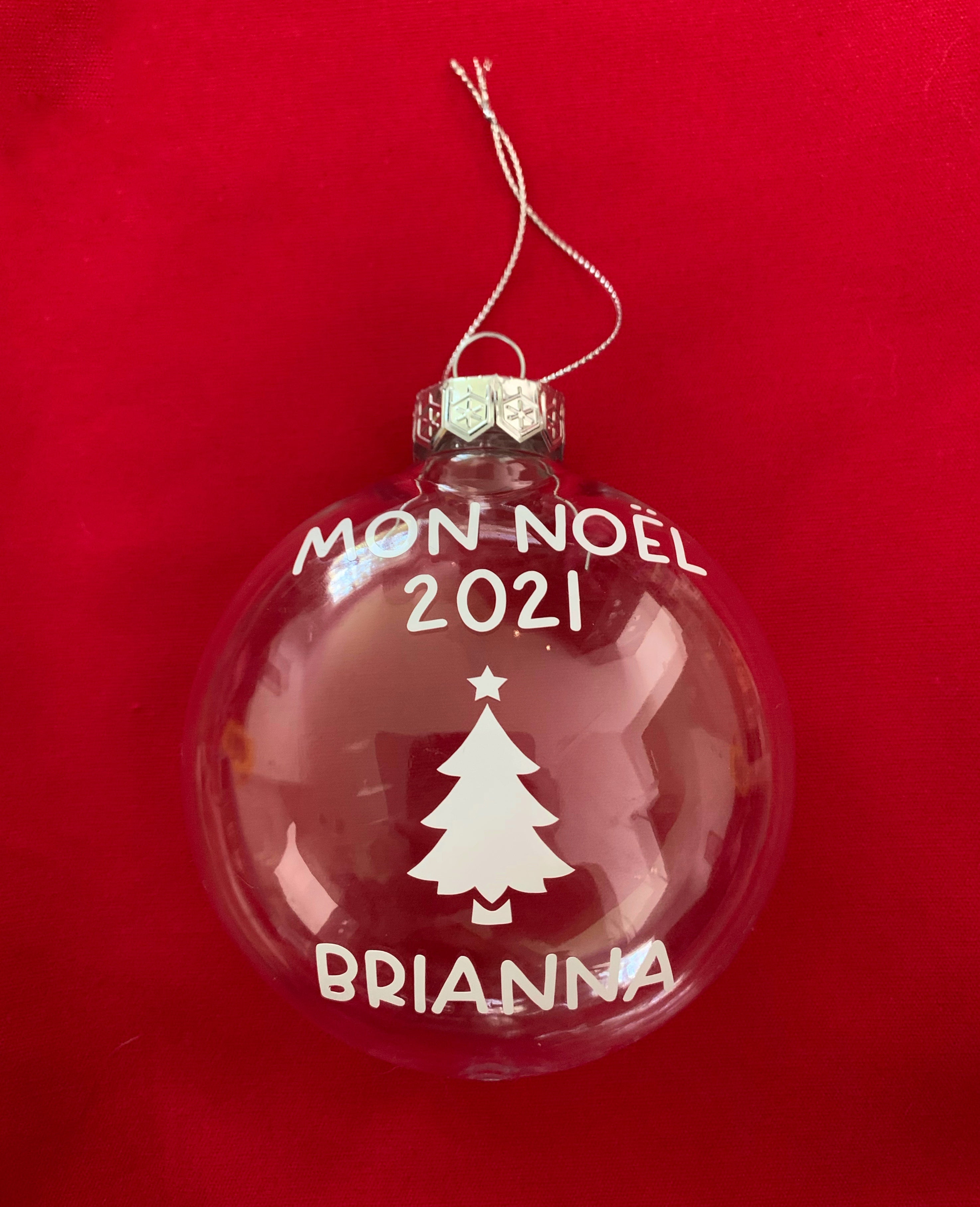 Boules de Noël personnalisées