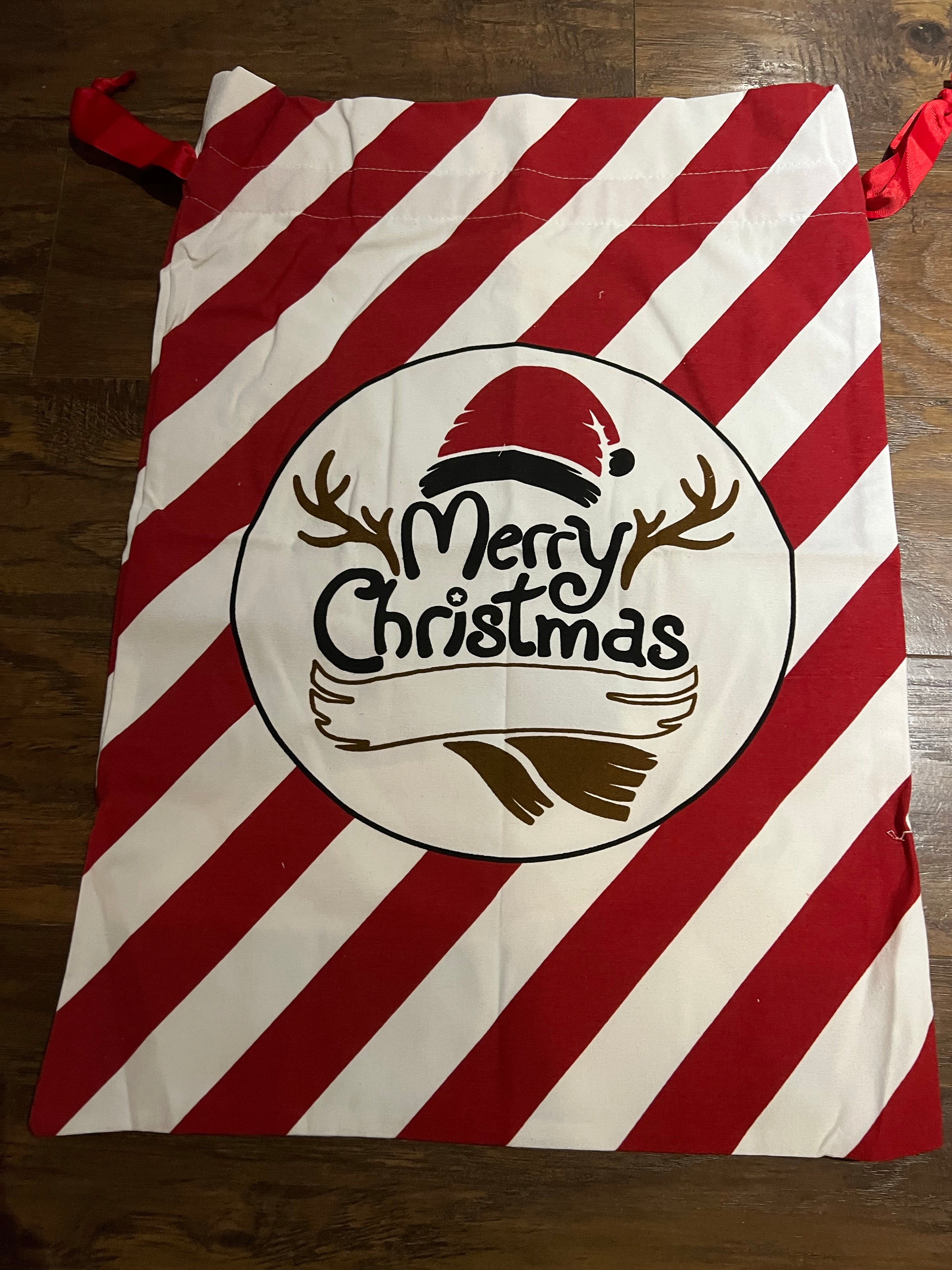 Sac de noël personnalisé