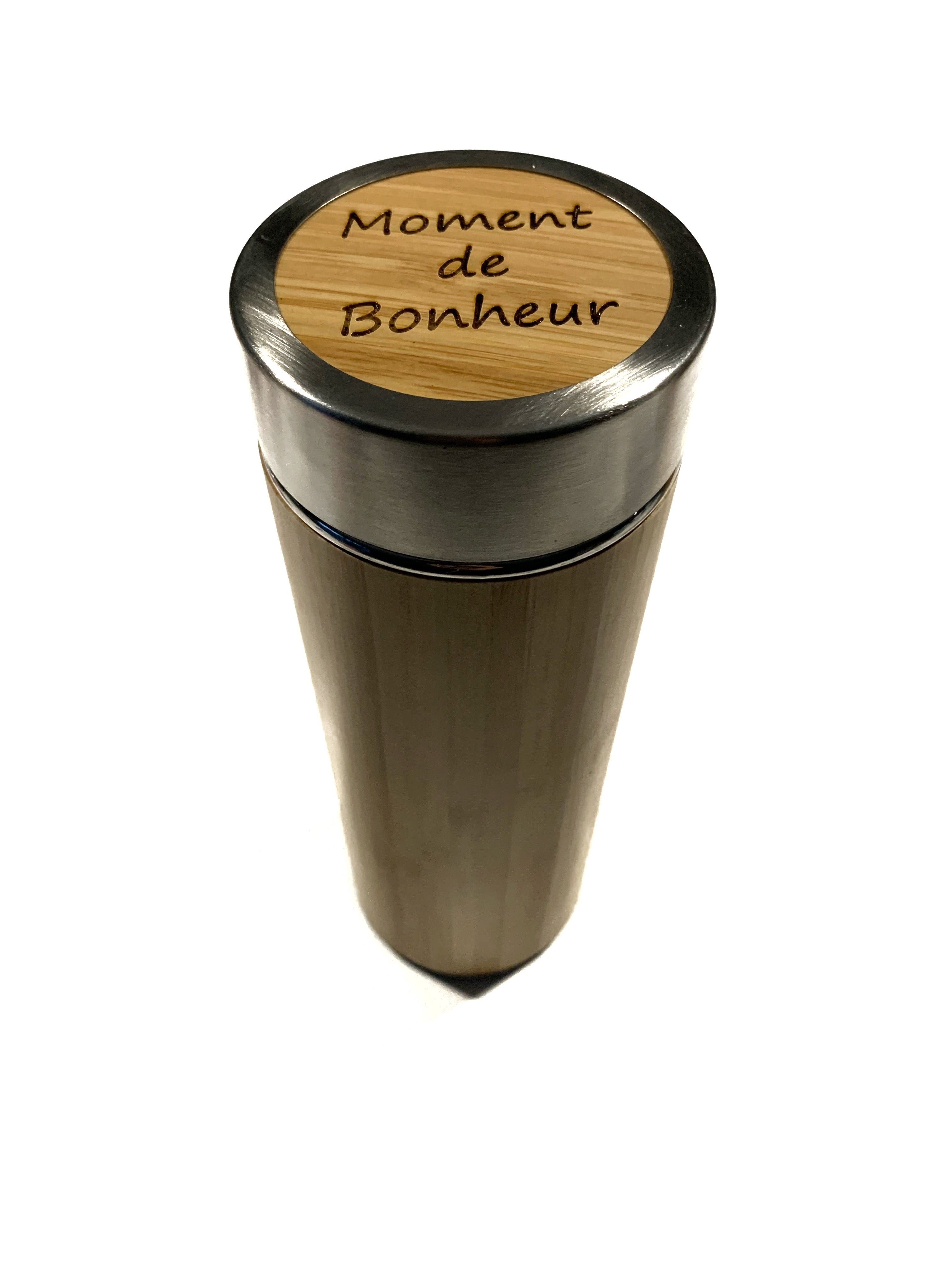 Bouteille / tasse isotherme en bambou