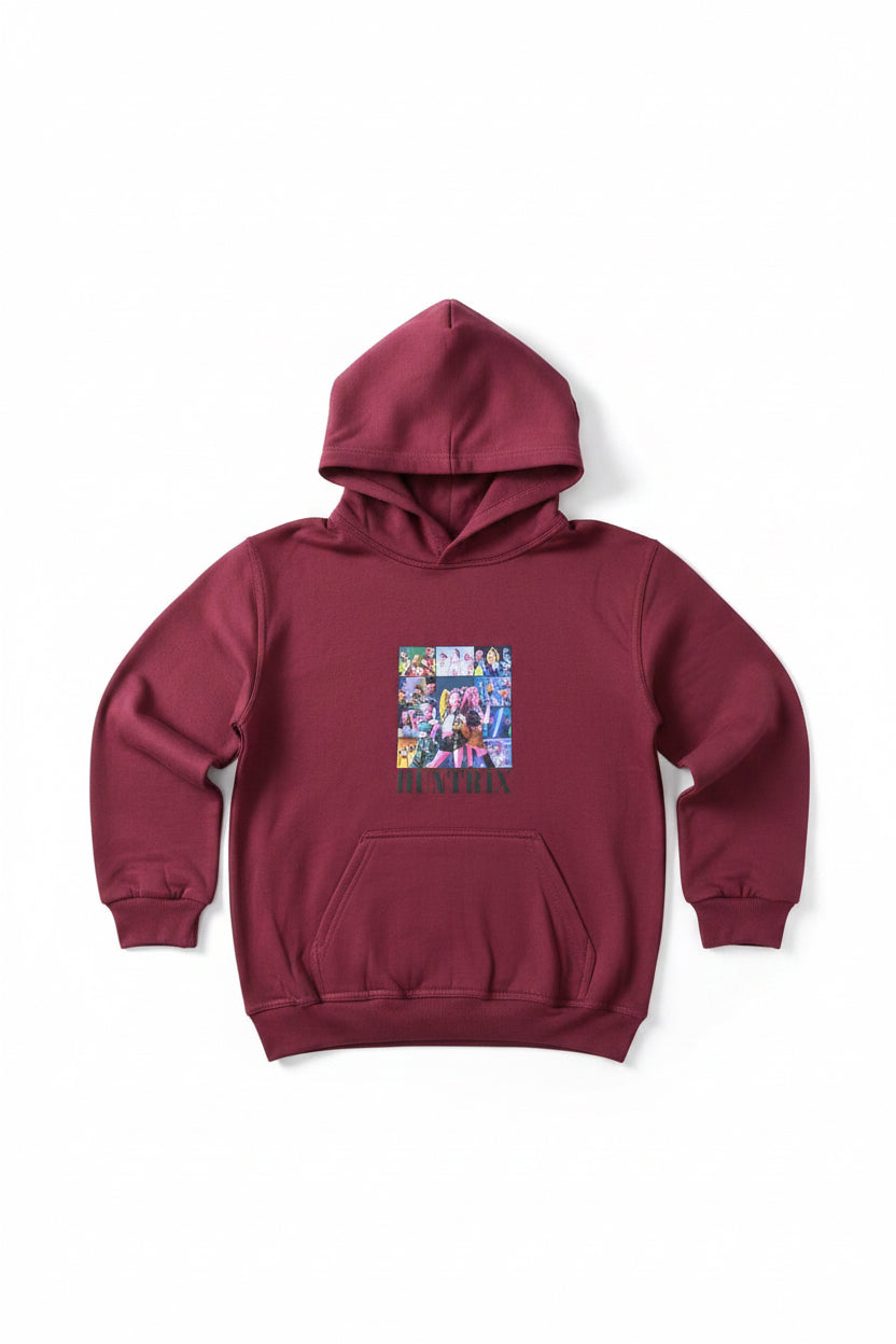 Hoodie chanteuses pop demon junior 12/13 ans bourgogne