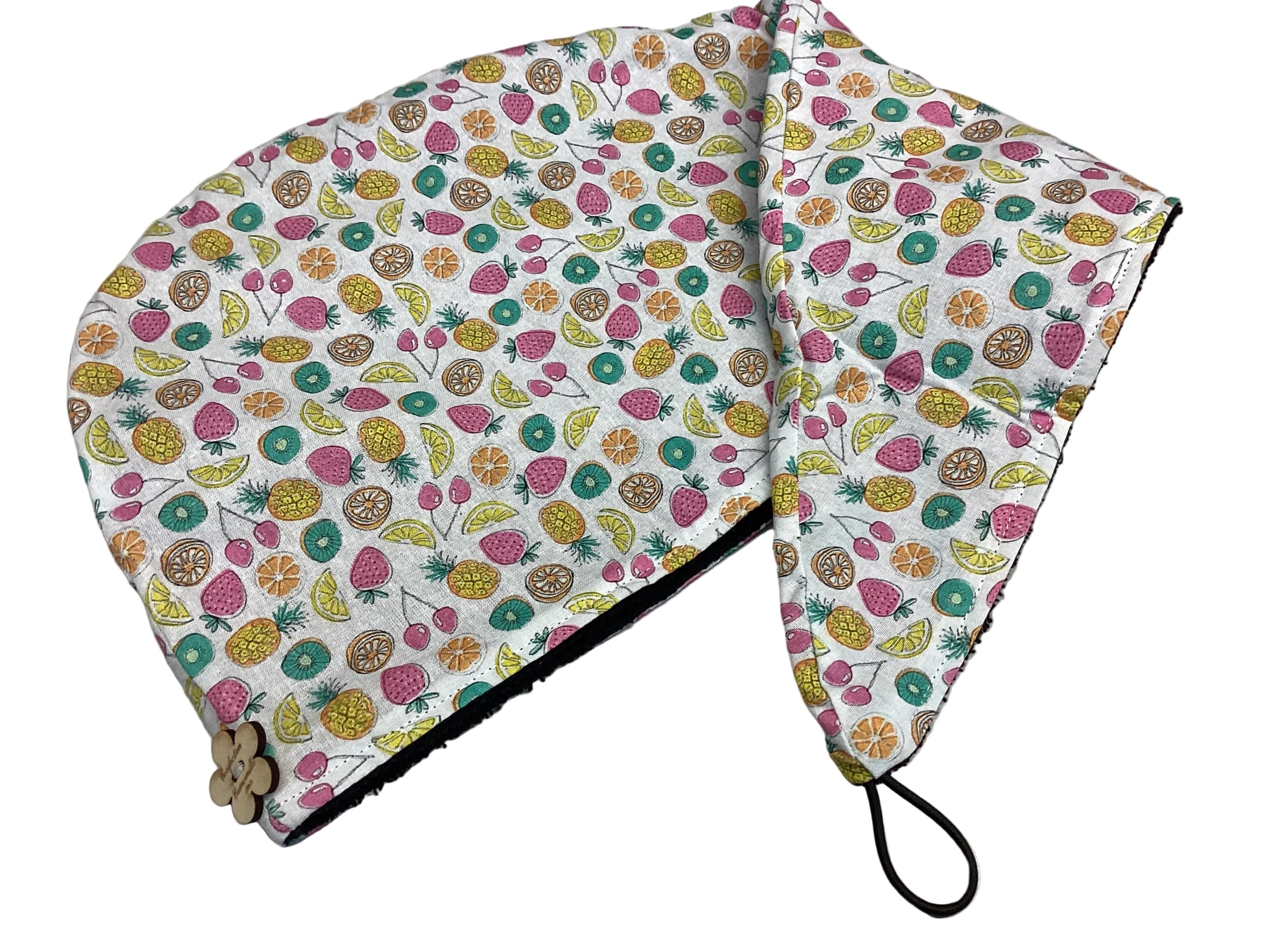 Serviette à cheveux fruits