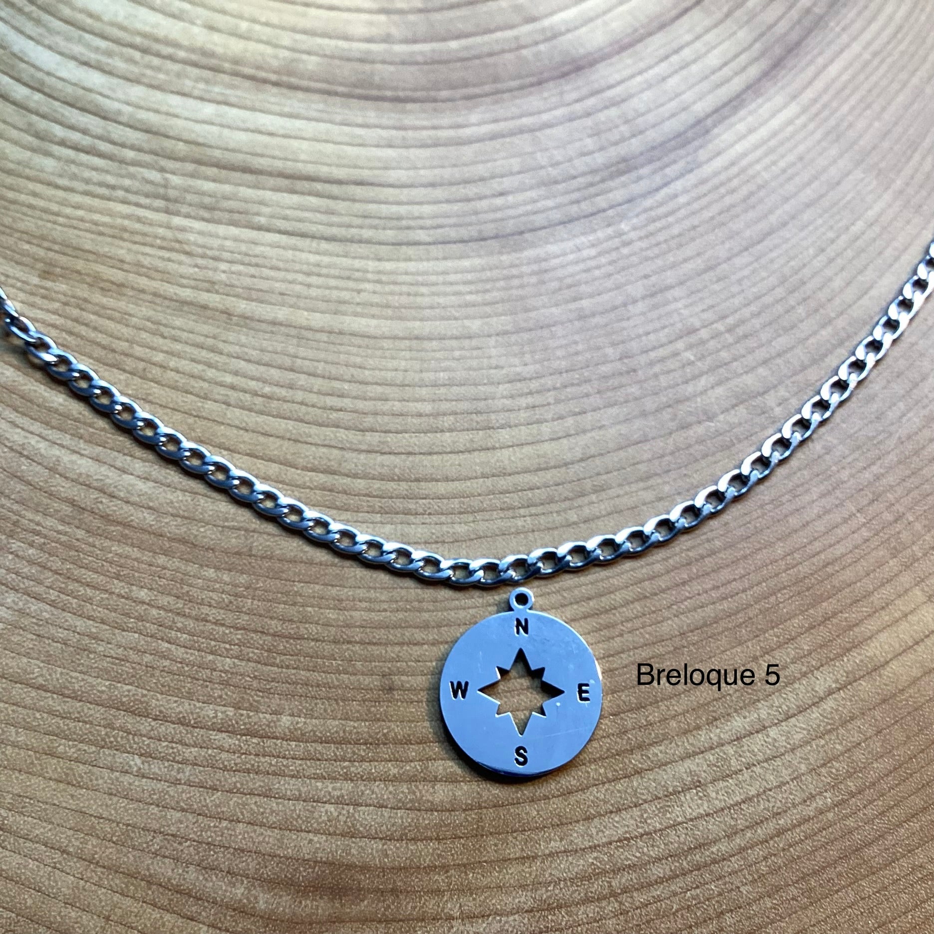 Bracelet en inox avec breloques au choix