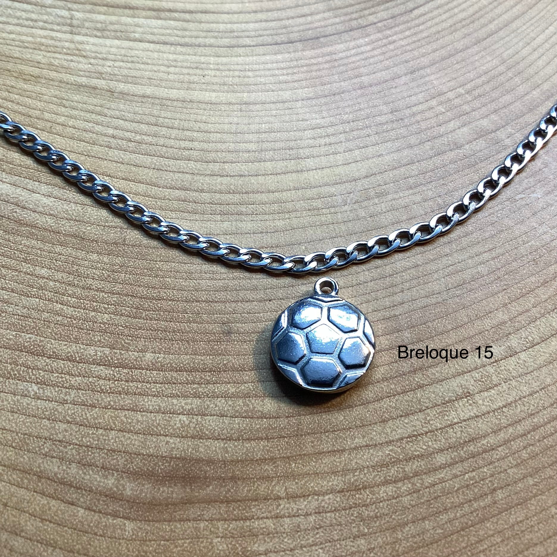Bracelet en inox avec breloques au choix