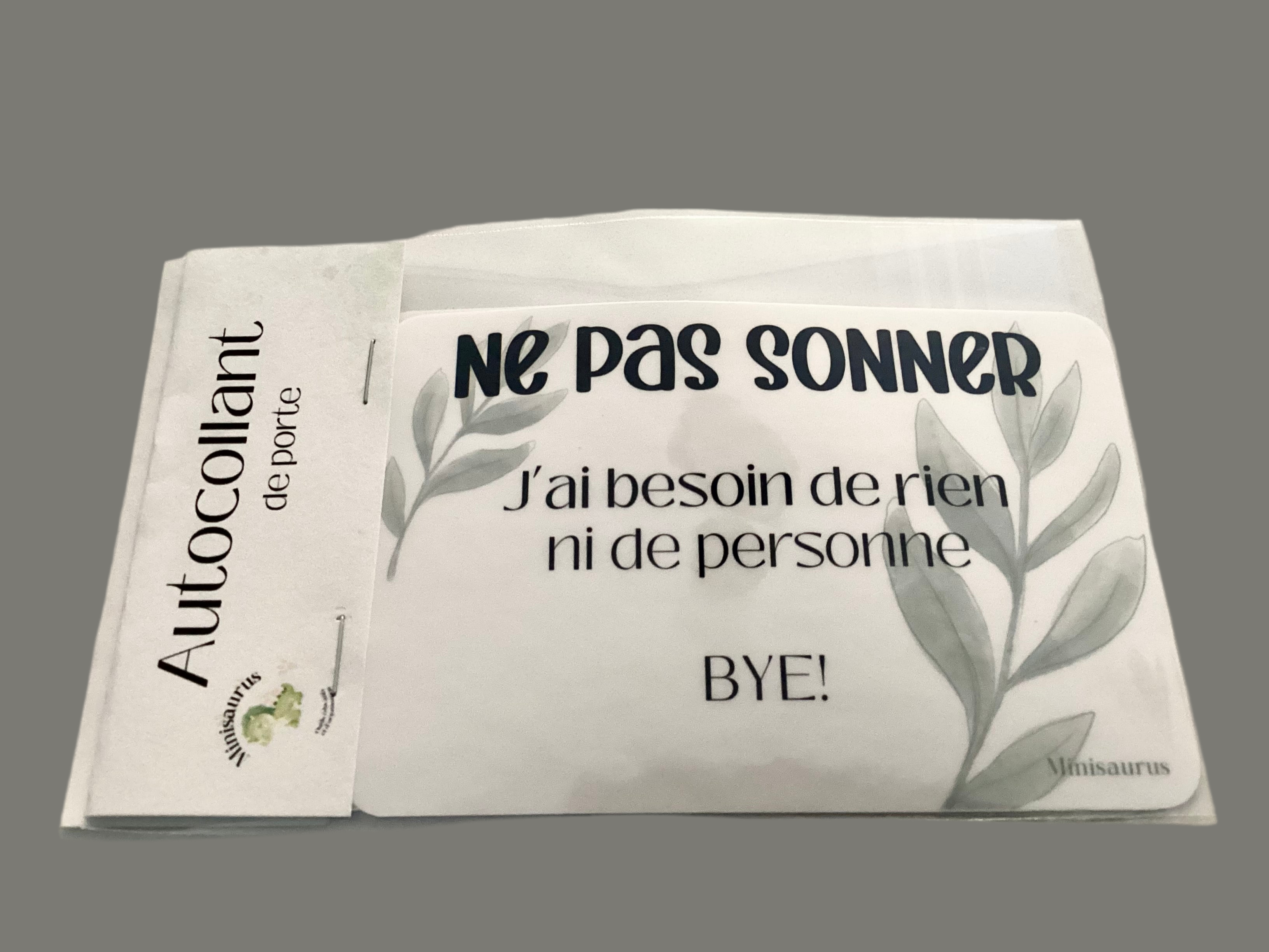 Autocollant de porte