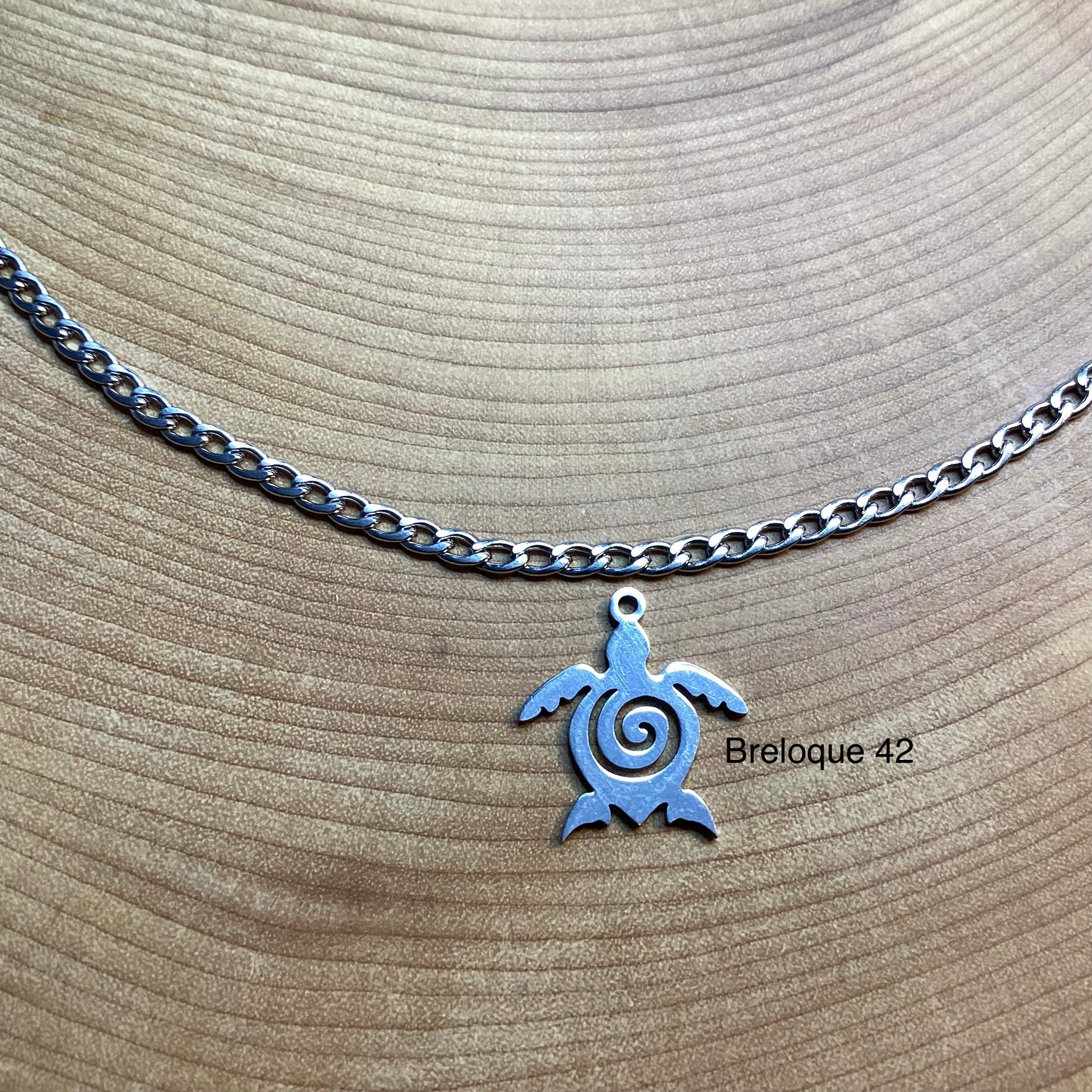 Bracelet en inox avec breloques au choix