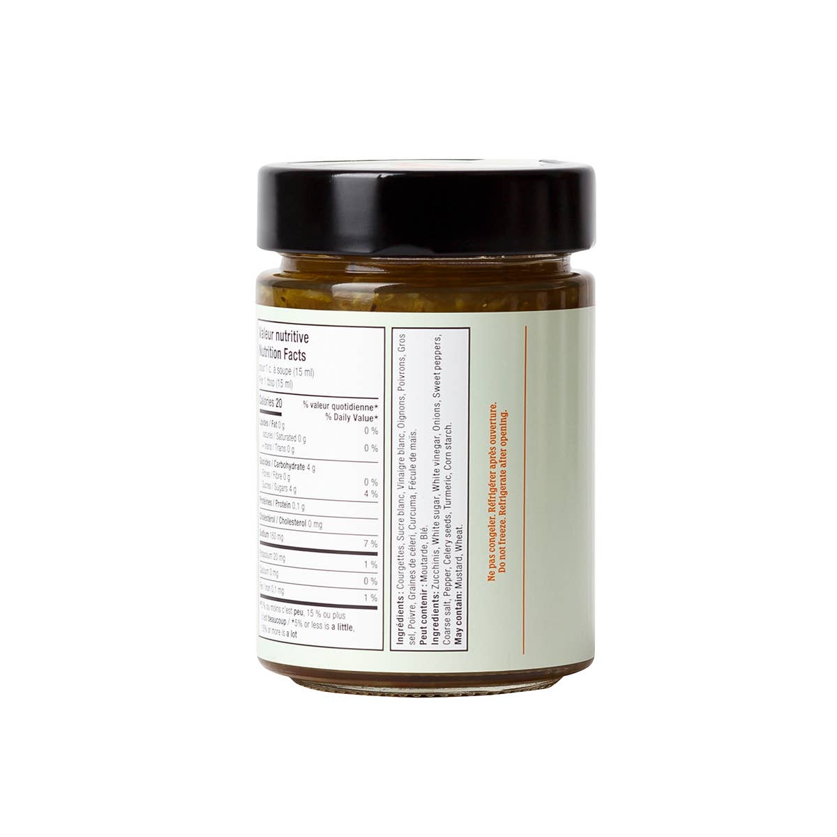 "Au pied de cochon" Relish de Courgettes