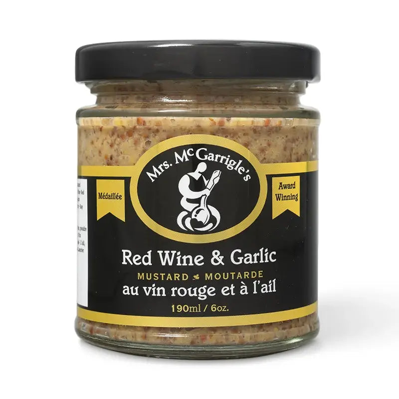 Vin rouge + Moutarde à l'ail: 190 ml