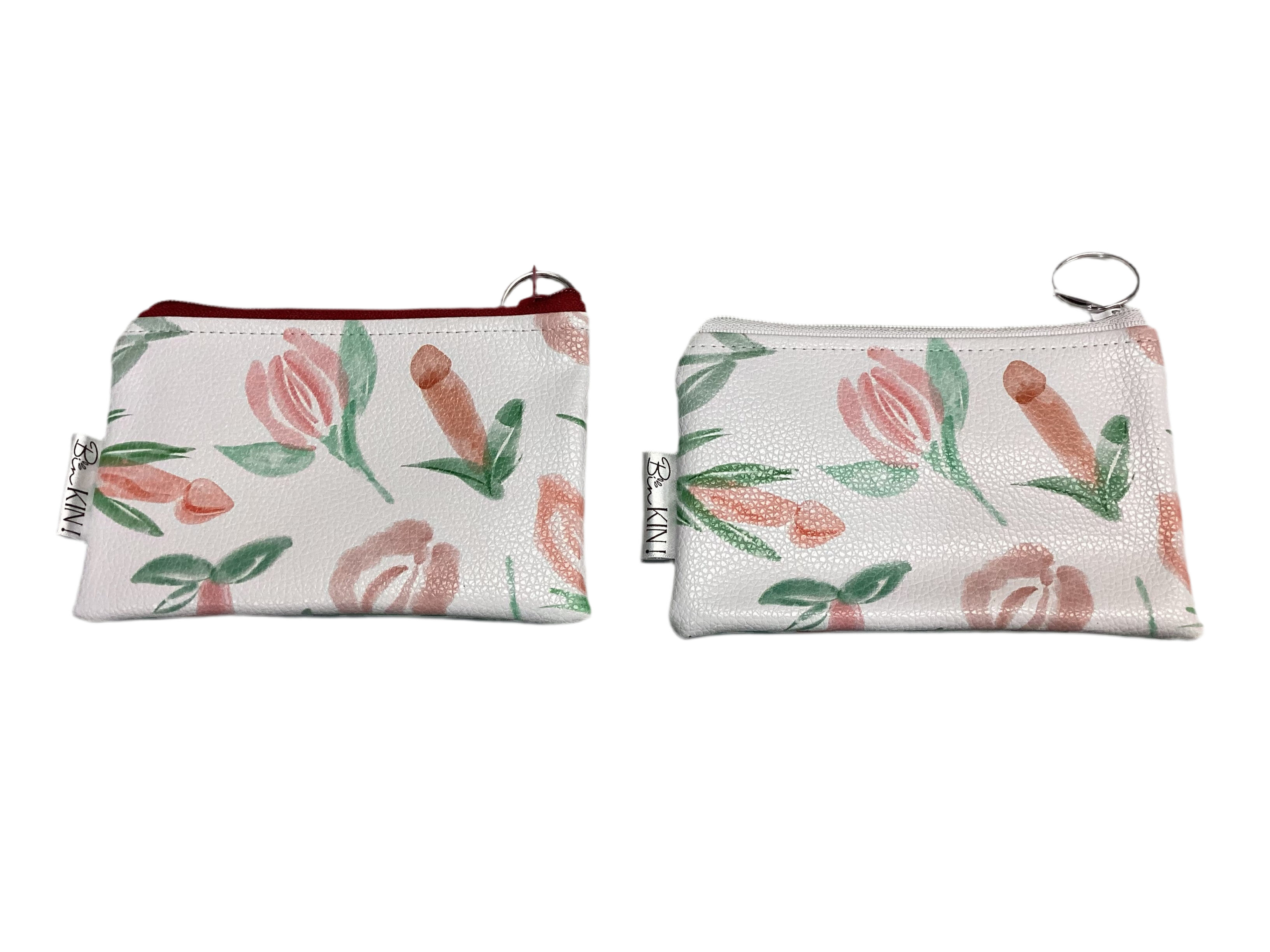 Pochette/porte monnaie fleurs coquines