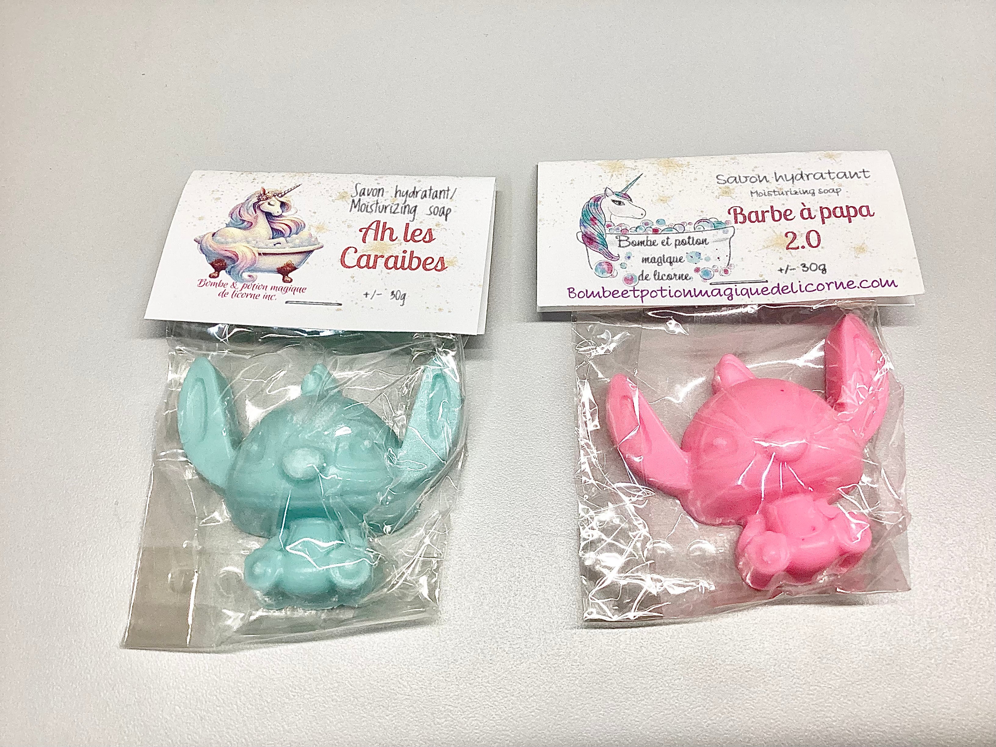 Savon Stit-ch rose ou bleu