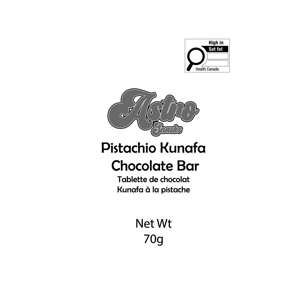 Tablette de chocolat fourrée à la pistache (Tablette de chocolat de Dubaï)