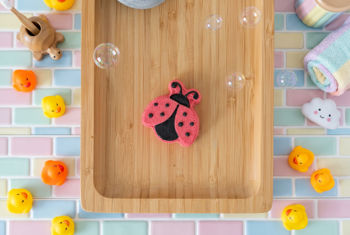 Mini bombe de bain coccinelle 🐞