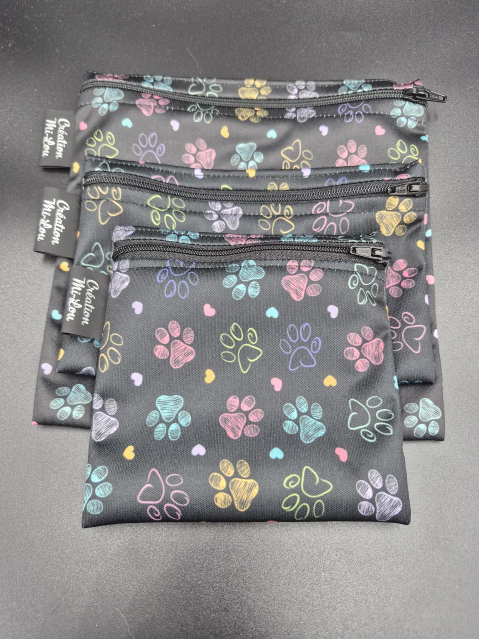 Sac à collation pattes de chats