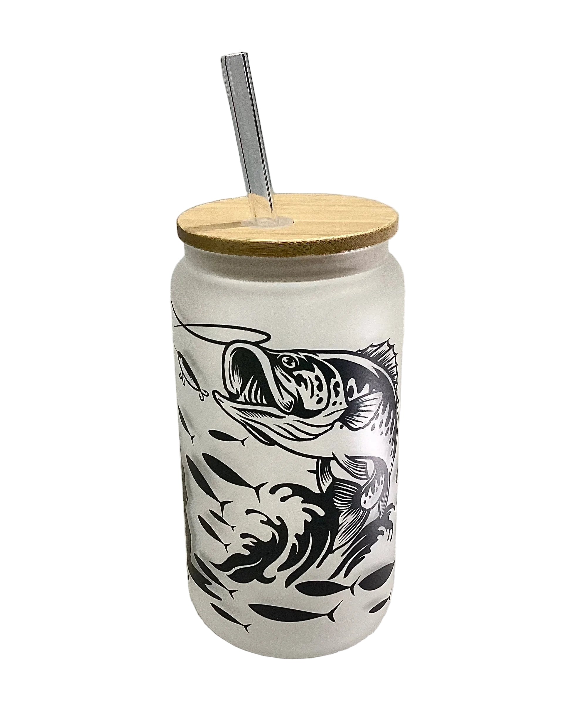 Verre avec couvercle en bois