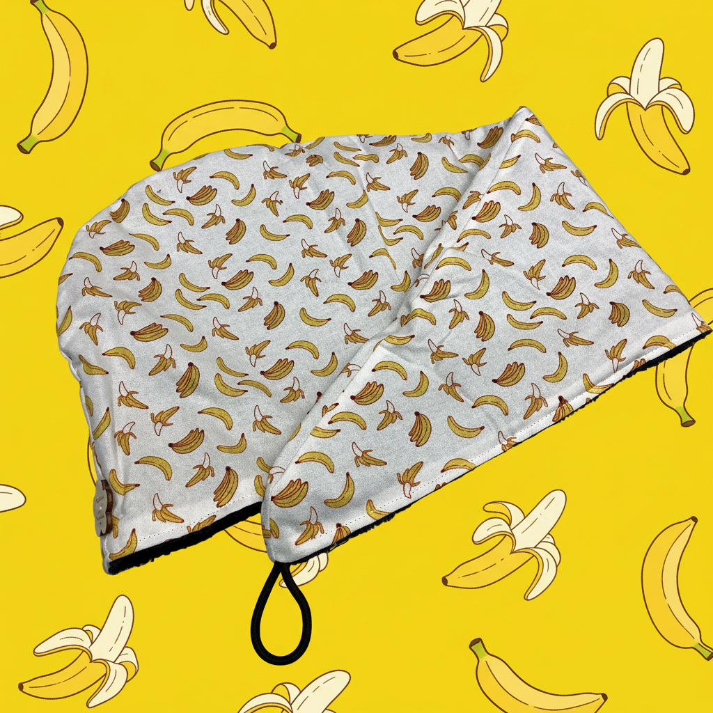 Serviette à cheveux banane