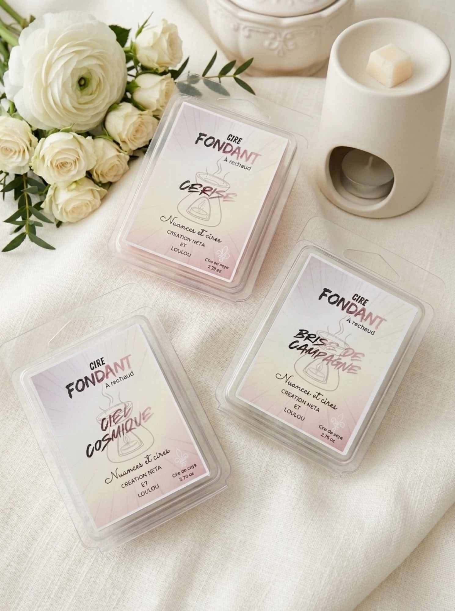 Cubes de cire fondant