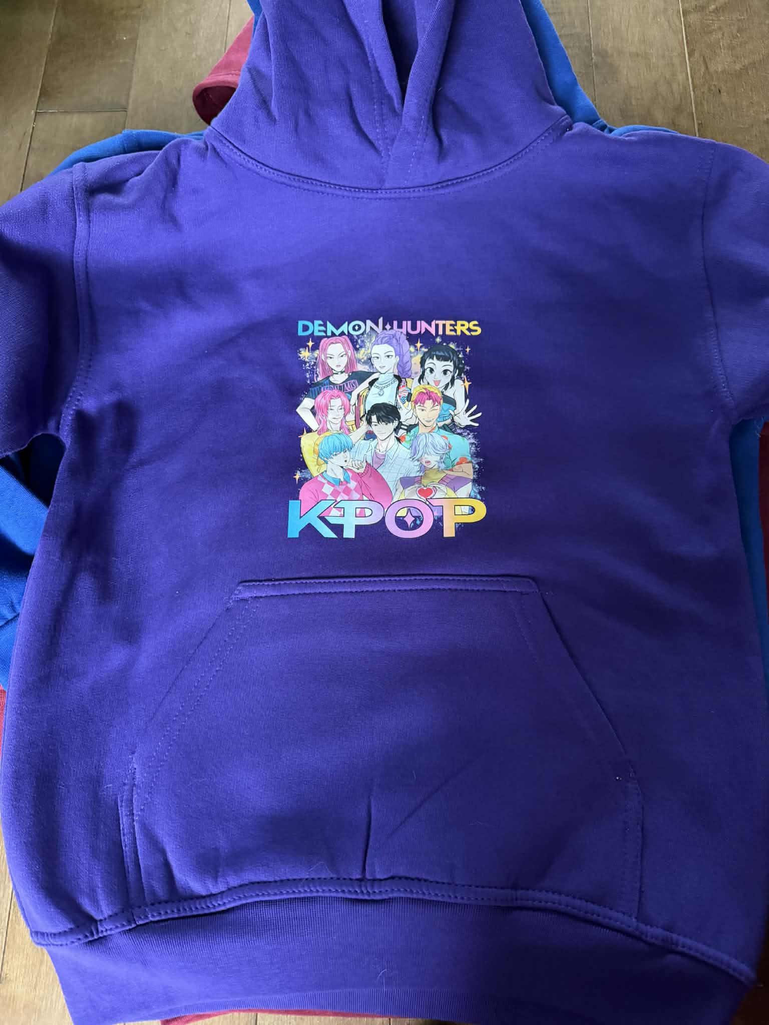 Hoodie chanteurs pop demon junior grand bleu royal