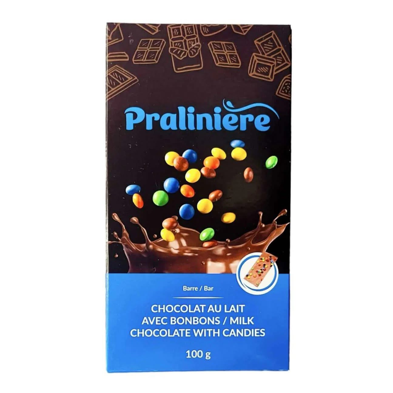 Chocolat au lait avec M & M