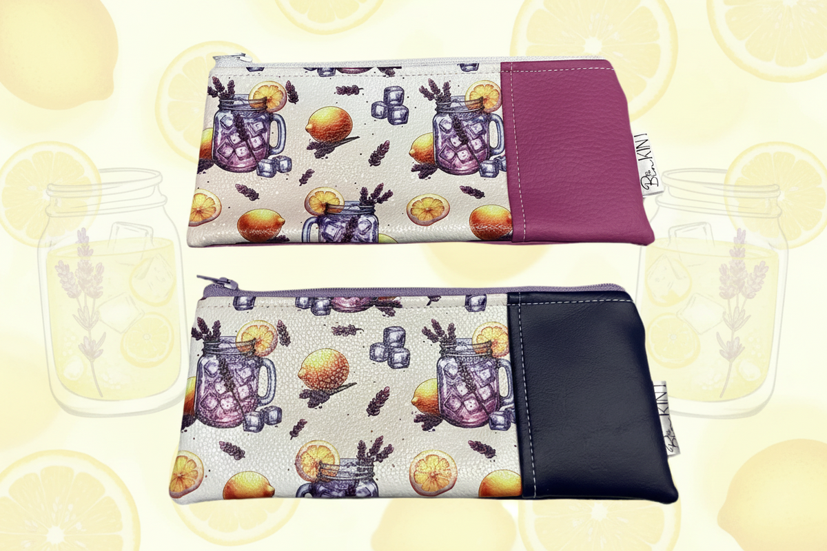 Pochette/porte billet limonade citron