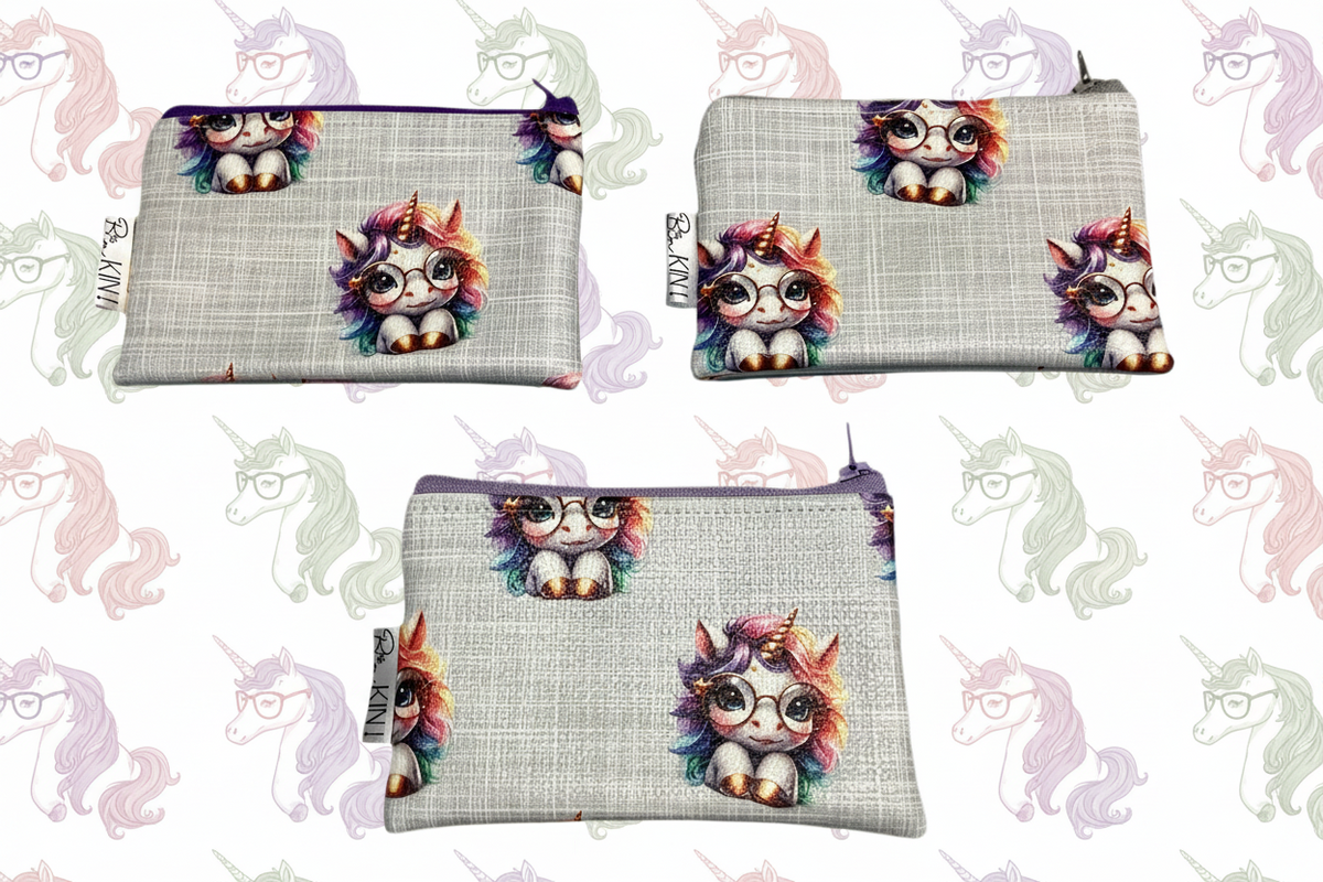 Pochette/ porte monnaie licorne