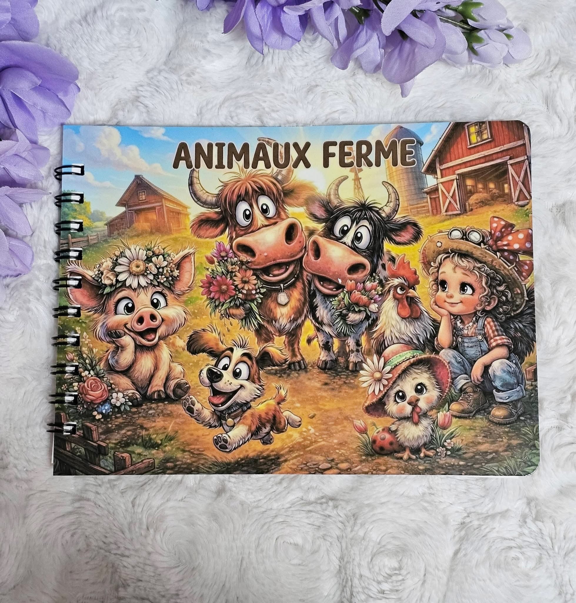 Livre de dessin ferme