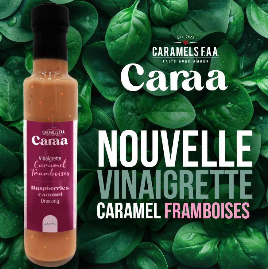 Vinaigrette caramel framboise