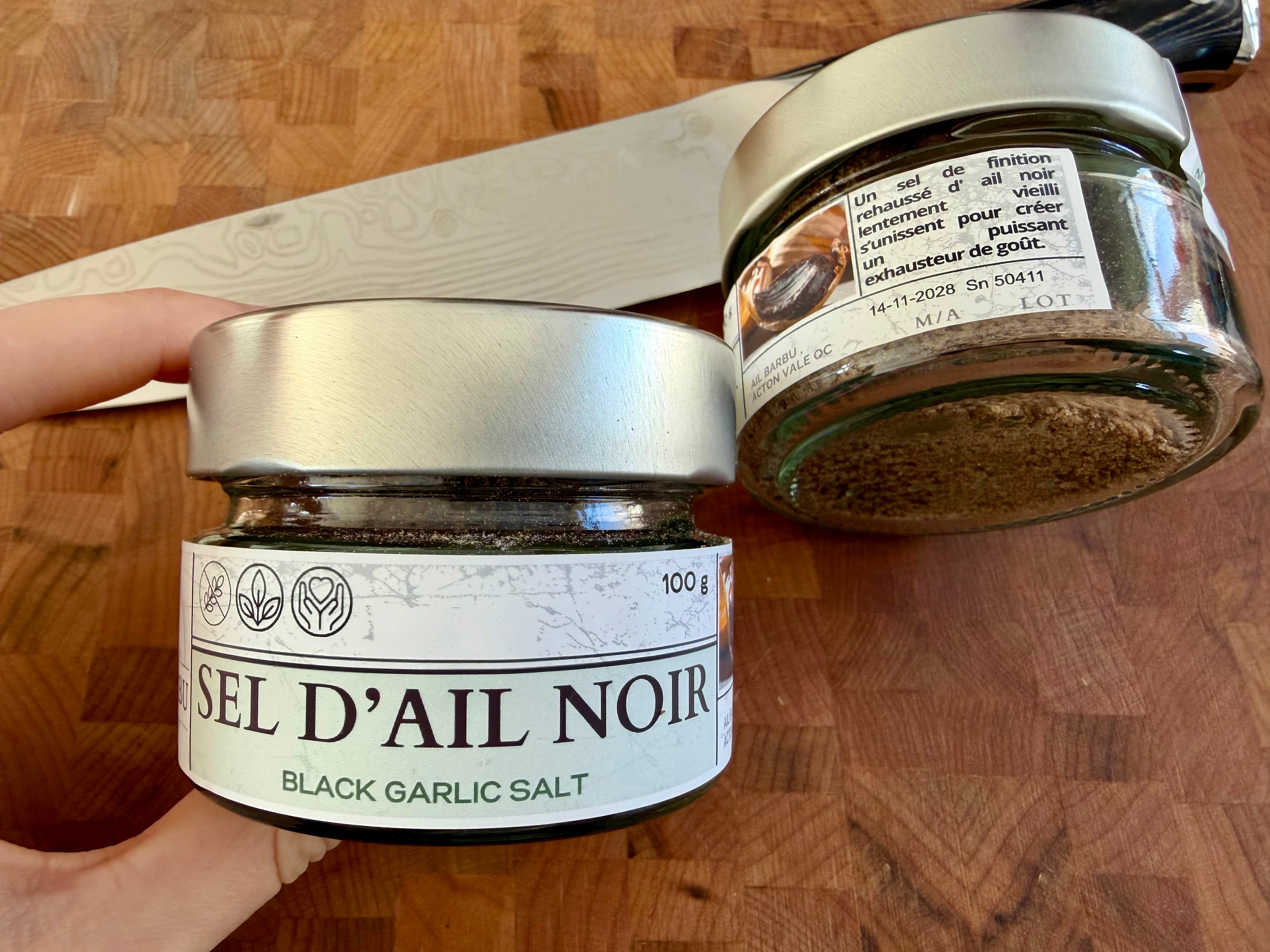 Épices sel d’ail noir