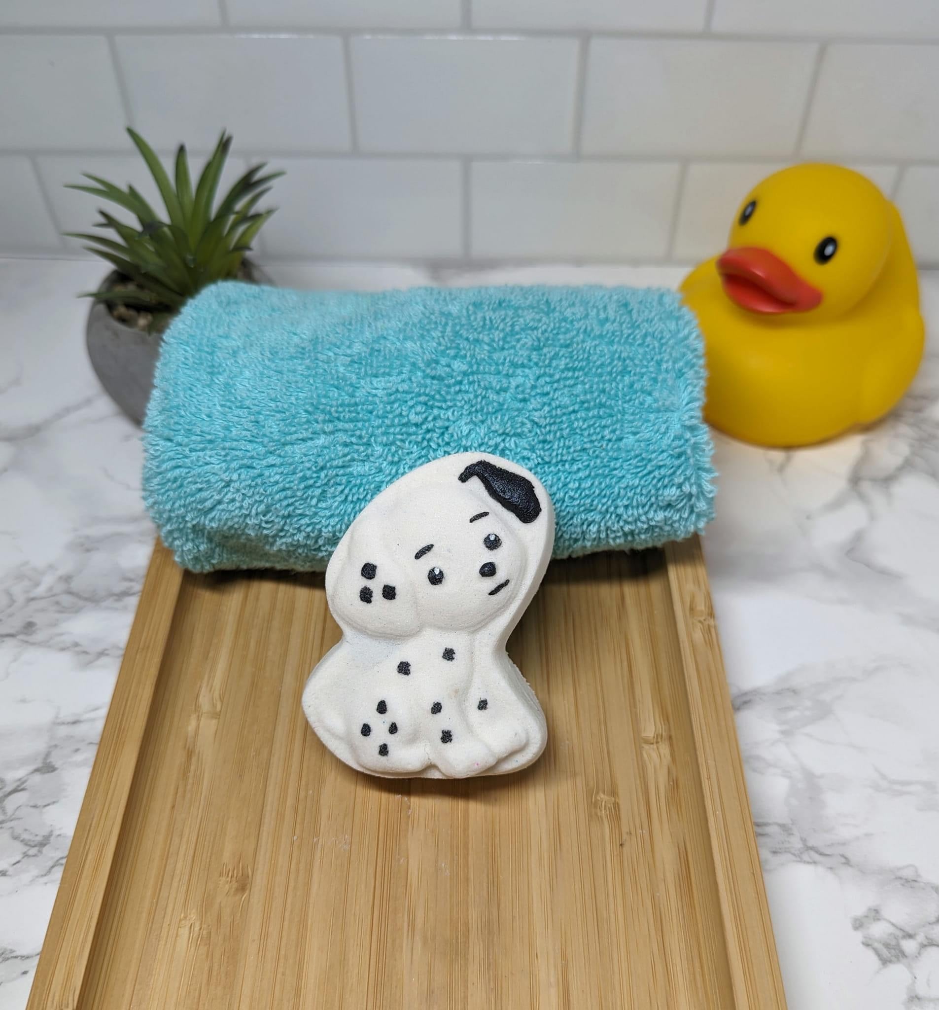 bombe de bain chien dalmatien