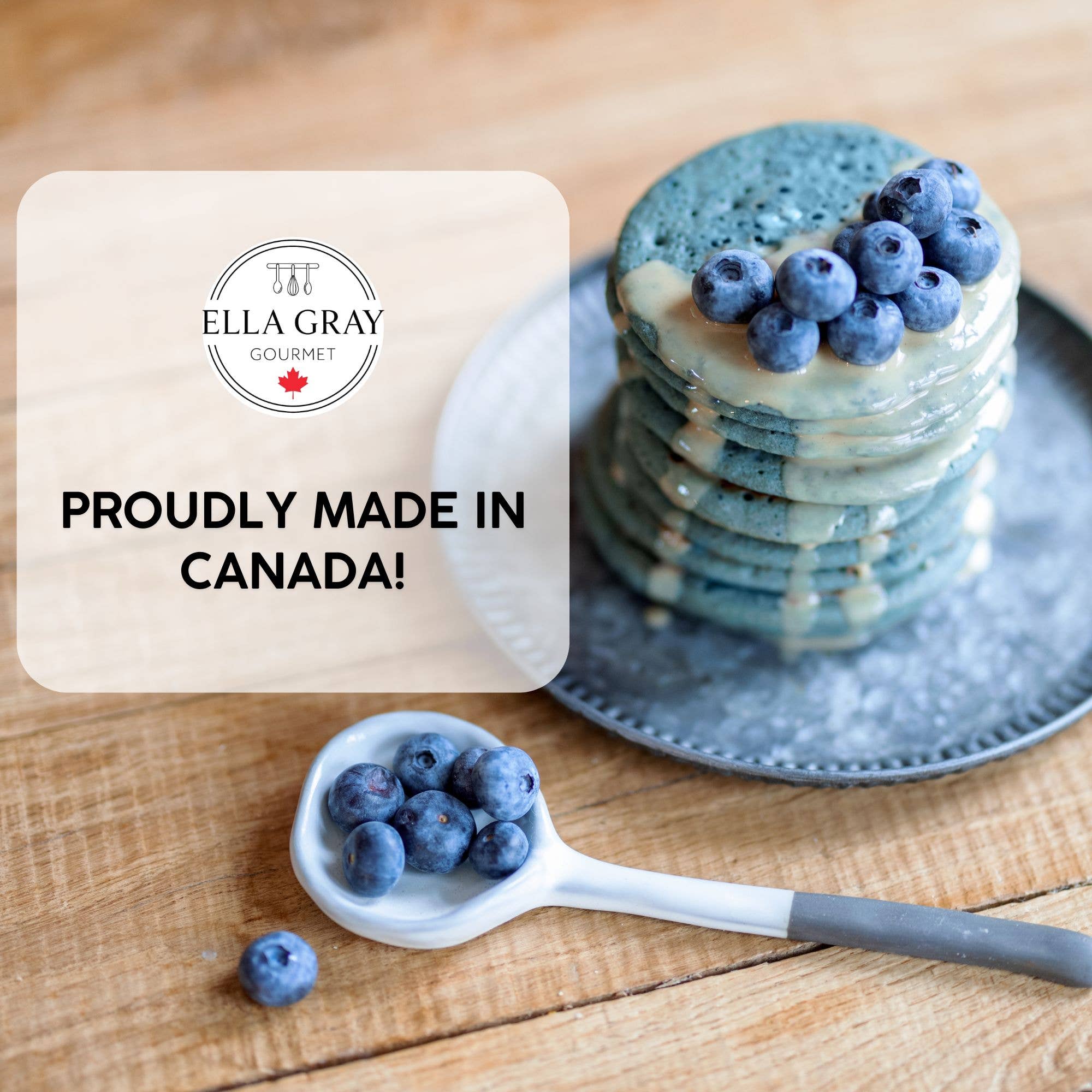 Mélange à crêpes bleu