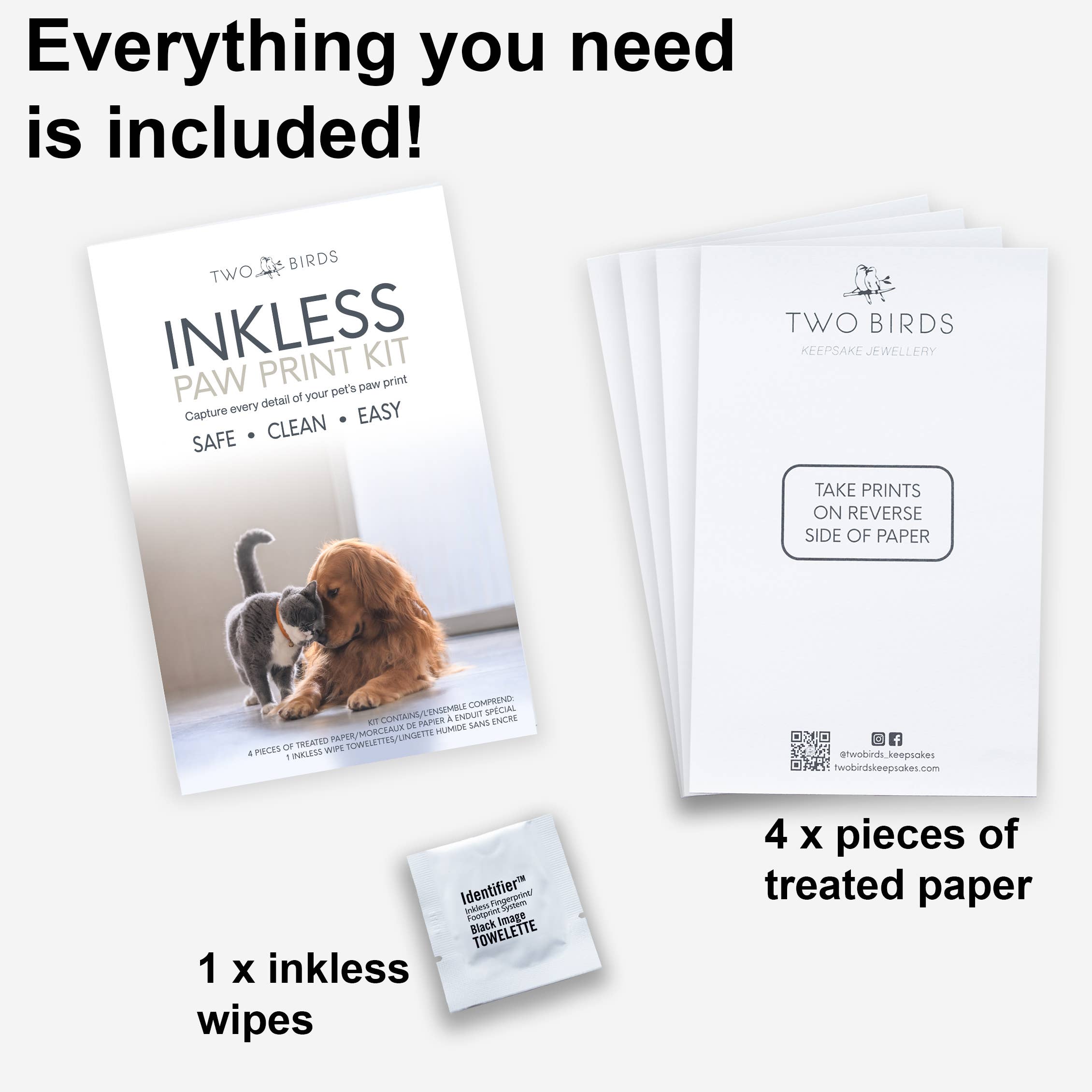 Kit d'Empreintes de Pattes Sans Encre