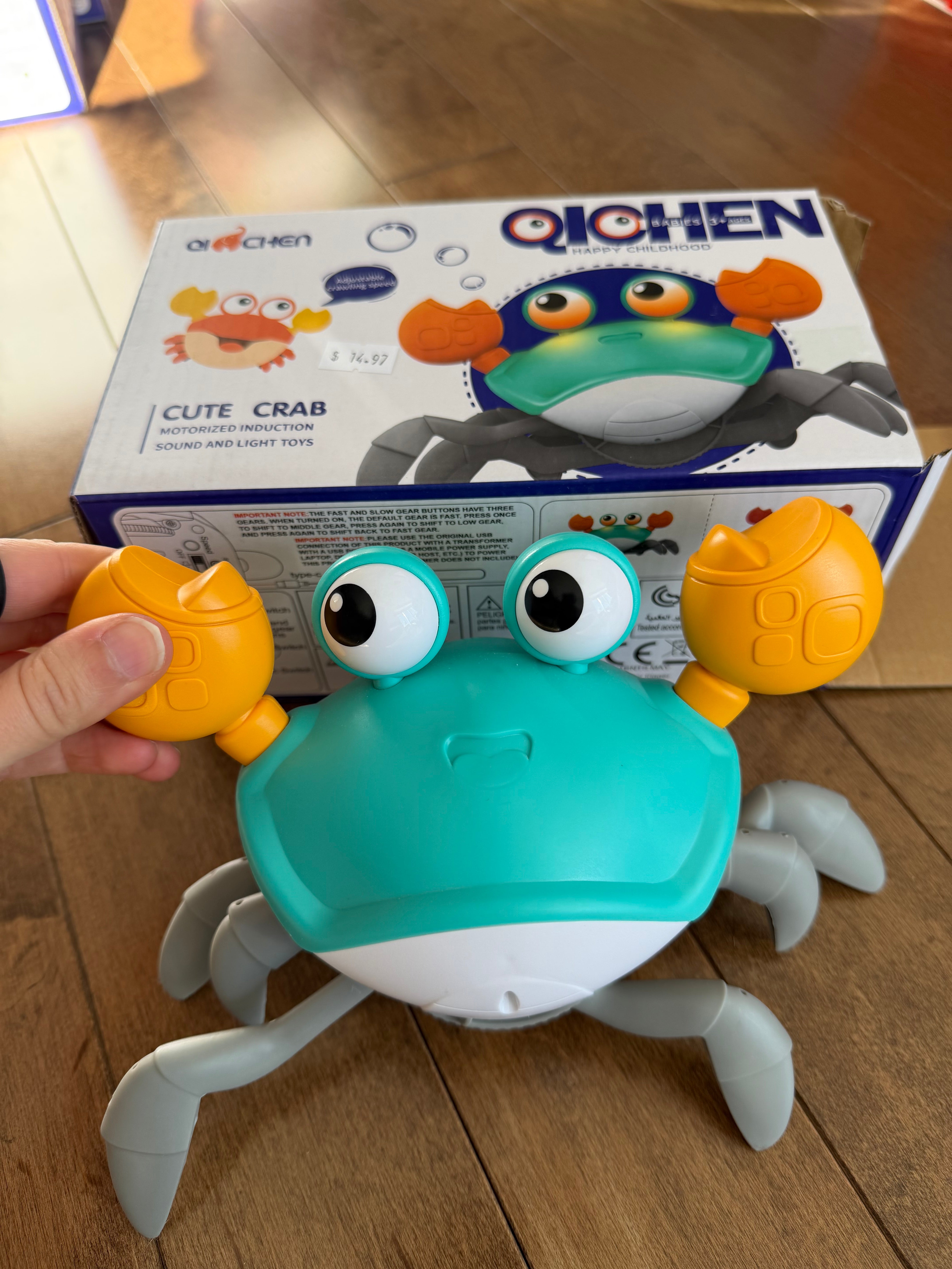 Crabe qui se promène et musique