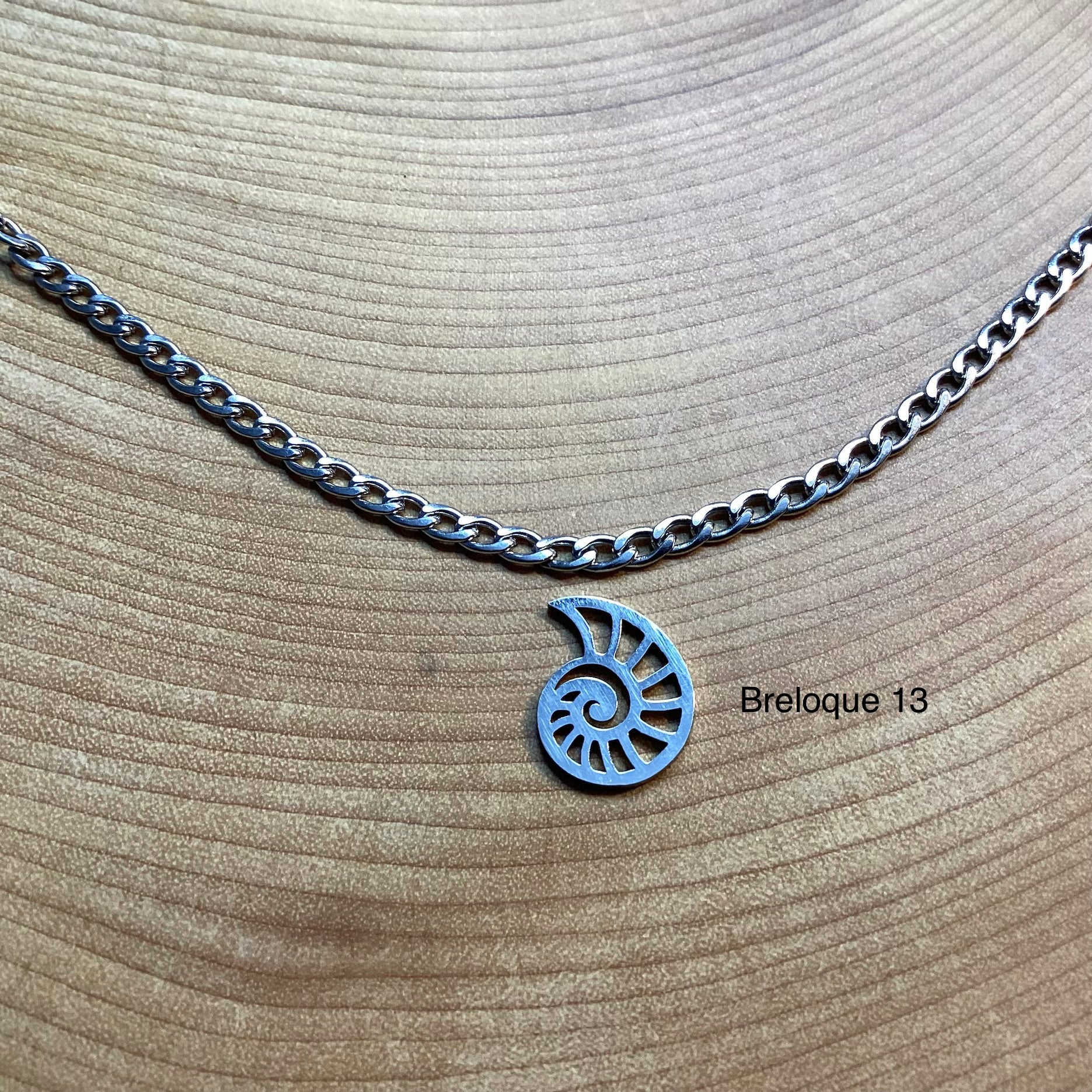 Bracelet en inox avec breloques au choix