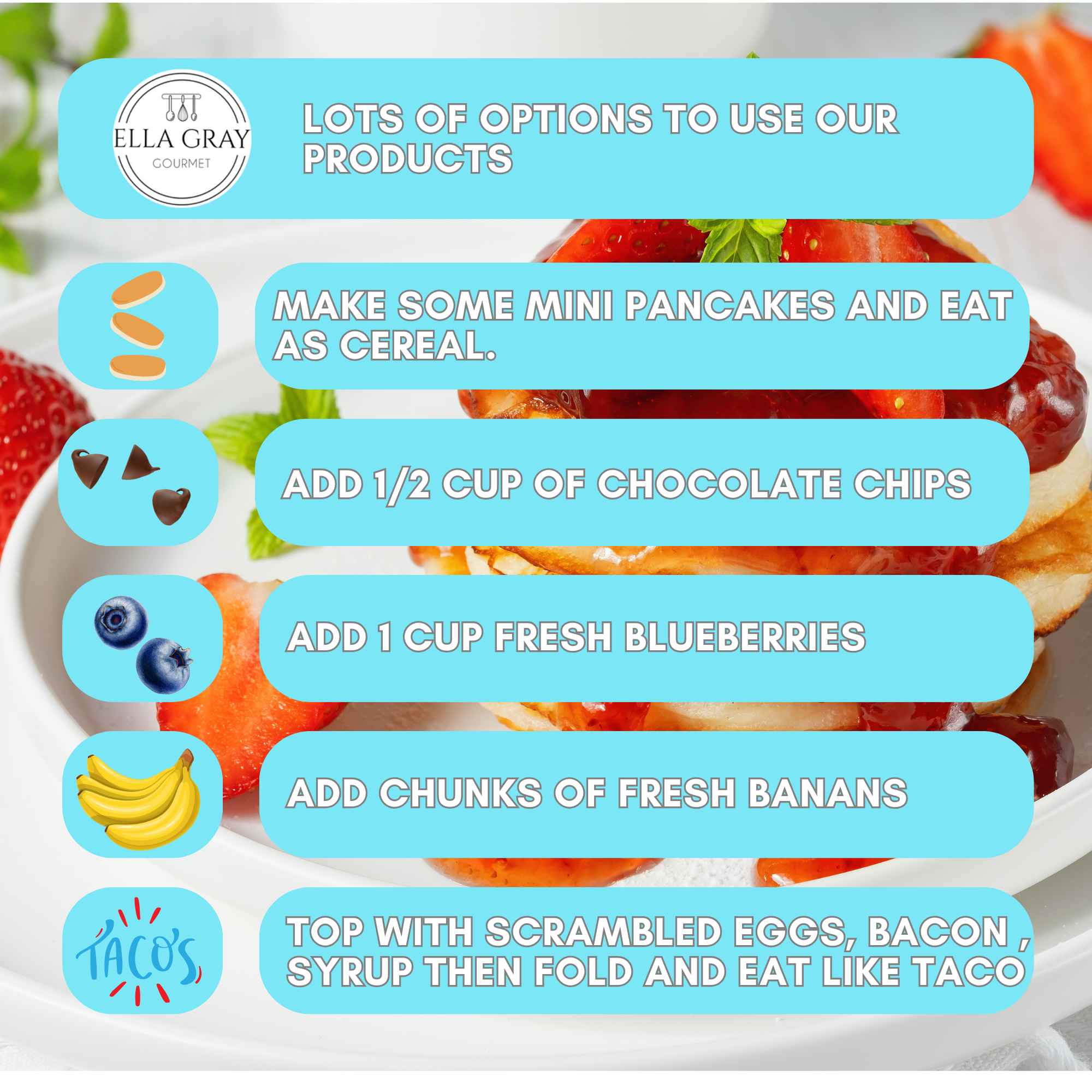 Mélange pour pancakes à la vanille