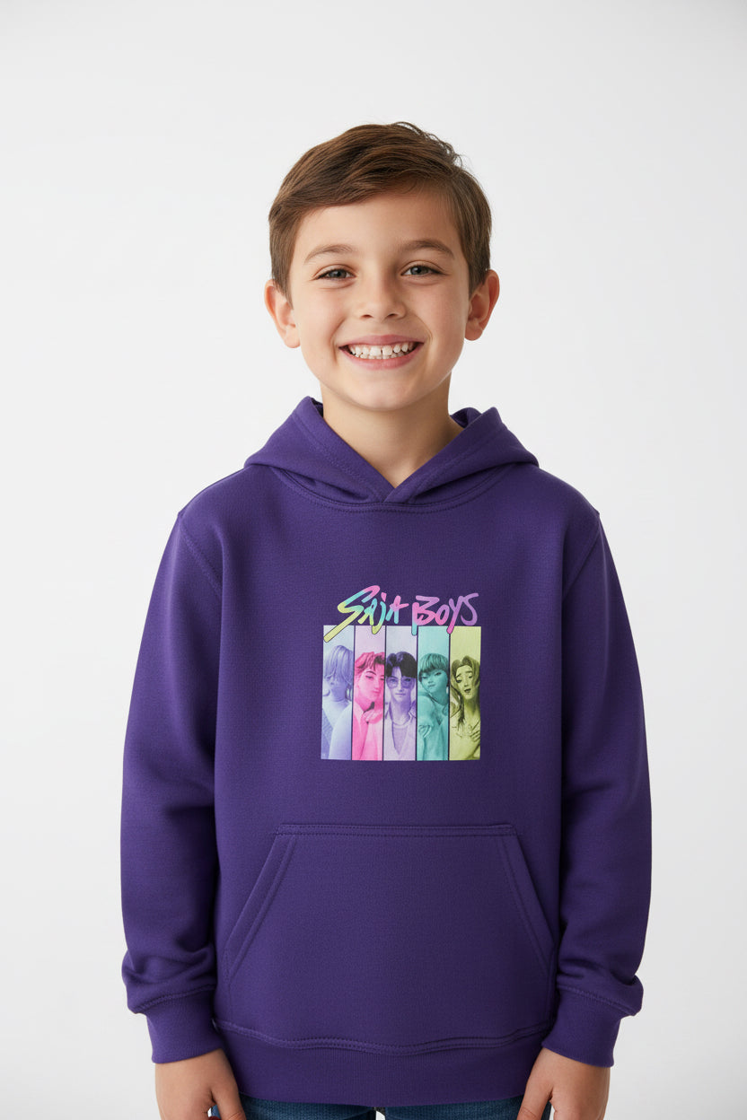 Hoodie chanteur pop demon junior 9/11 ans mauve