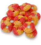 Bonbons lyophilisés pêche