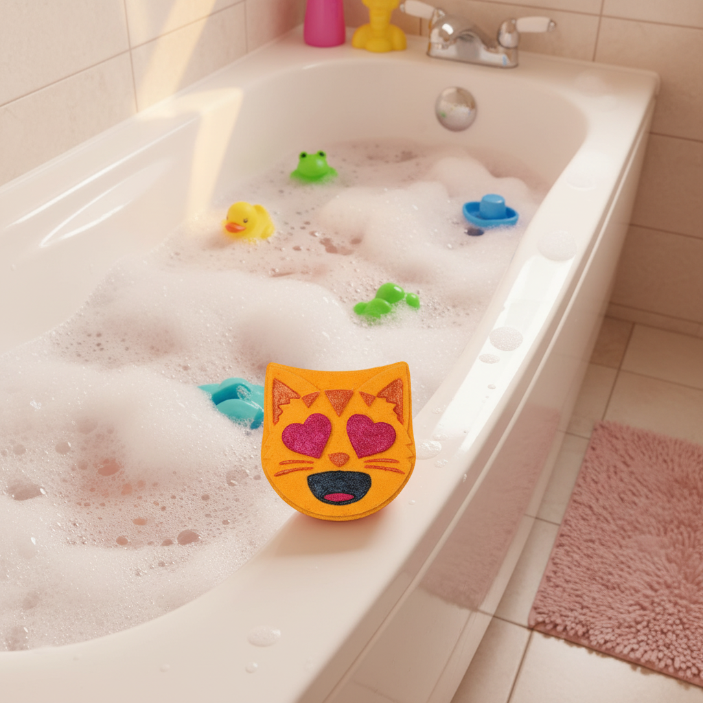 Immense Bombe de bain chat
