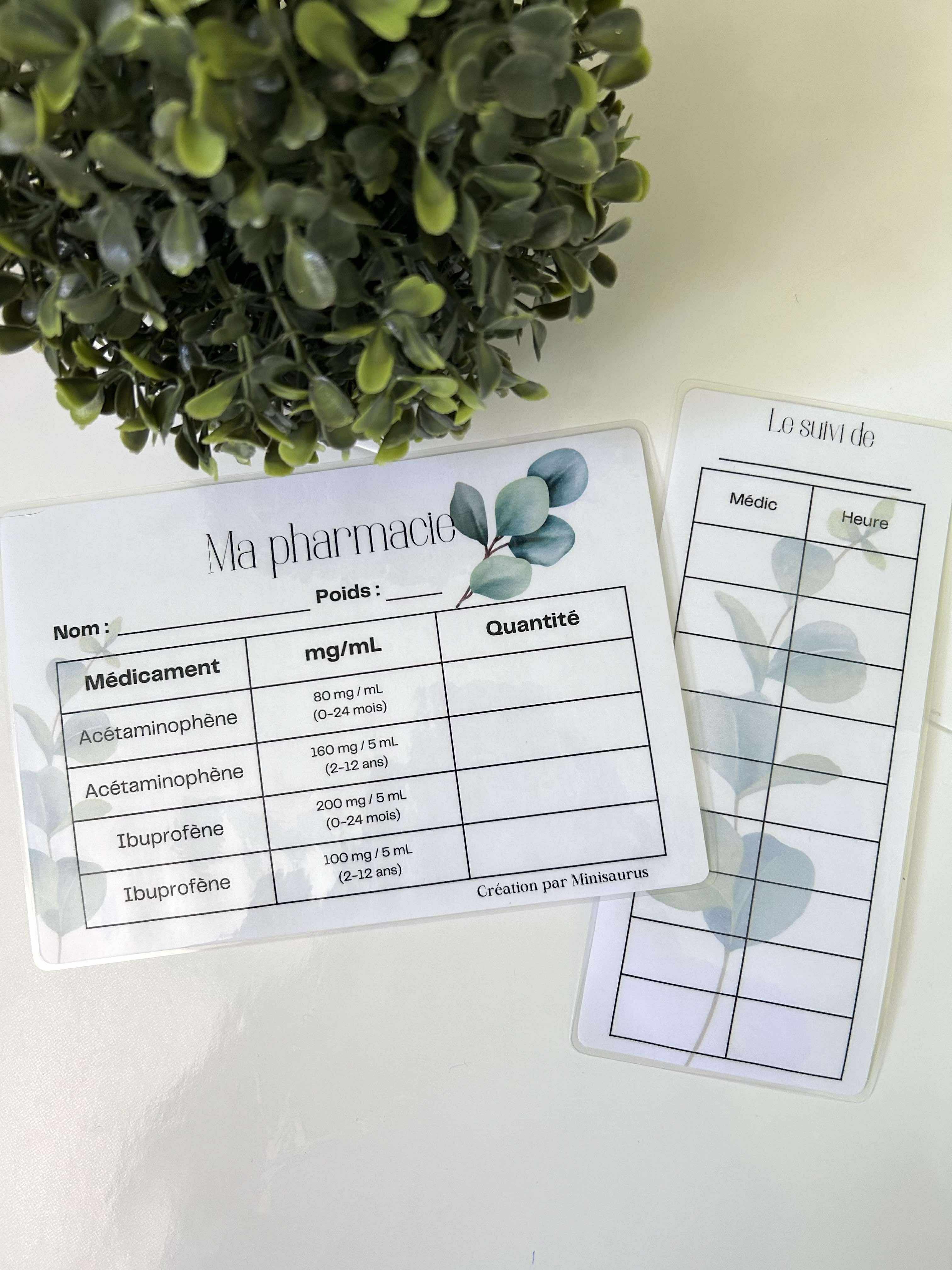 Tableau ma pharmacie