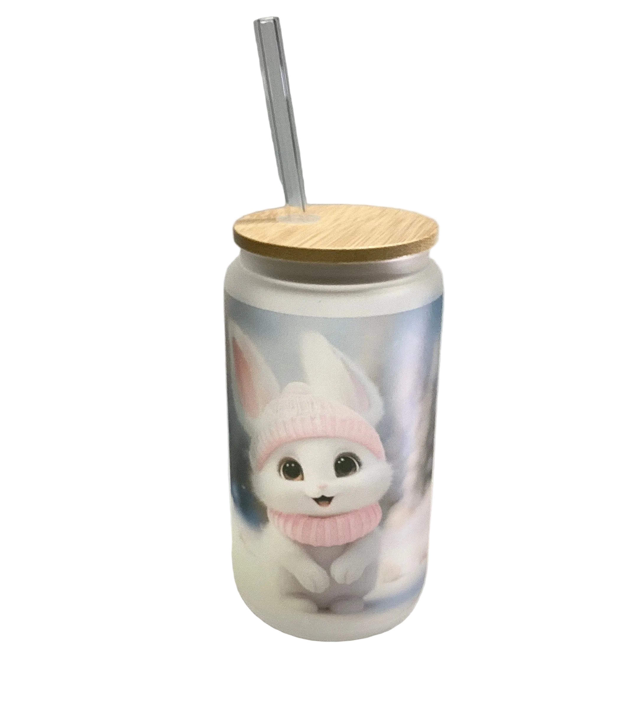 Verre avec couvercle en bois