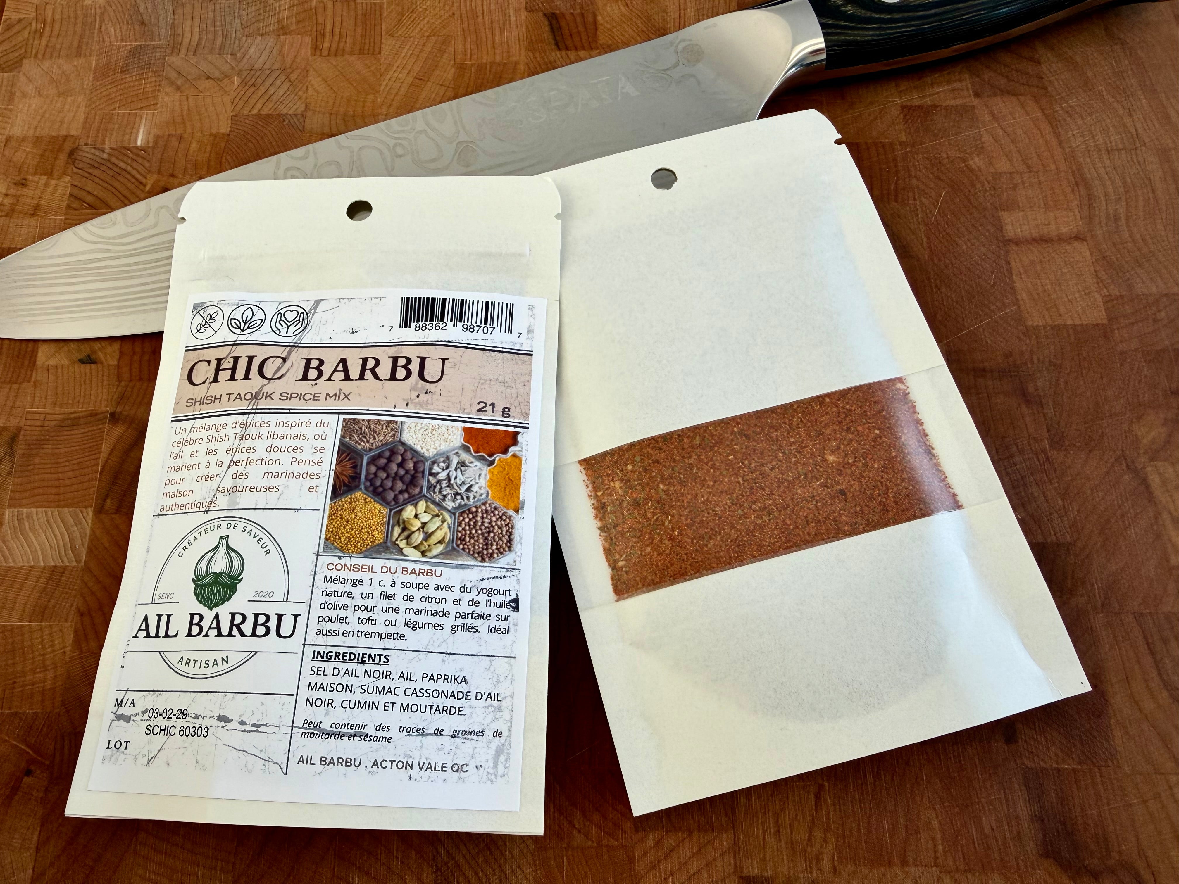 Épices chic barbu shish taouk